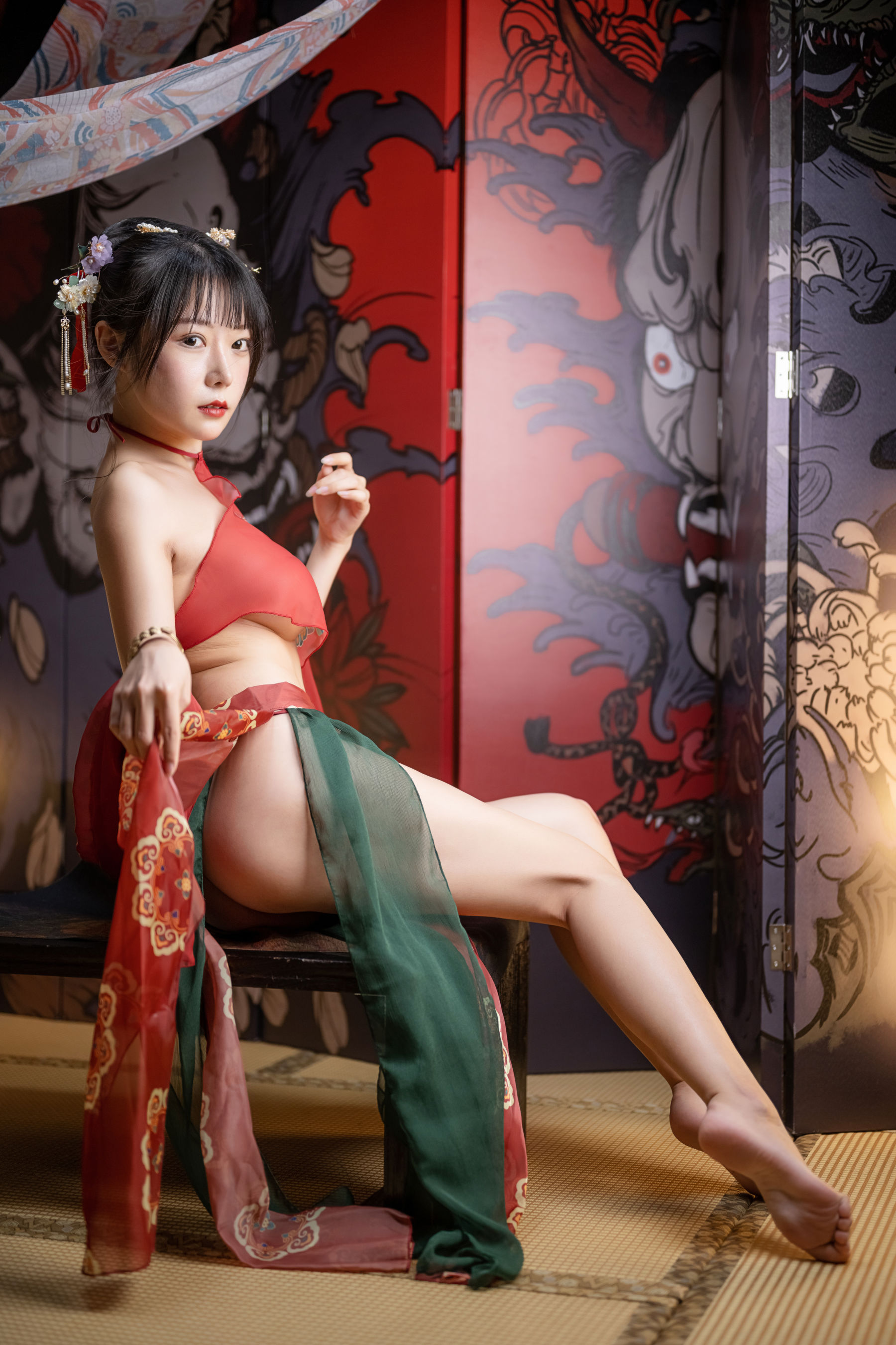 [福利COS] 香草喵露露写真 - 2022春节贺图