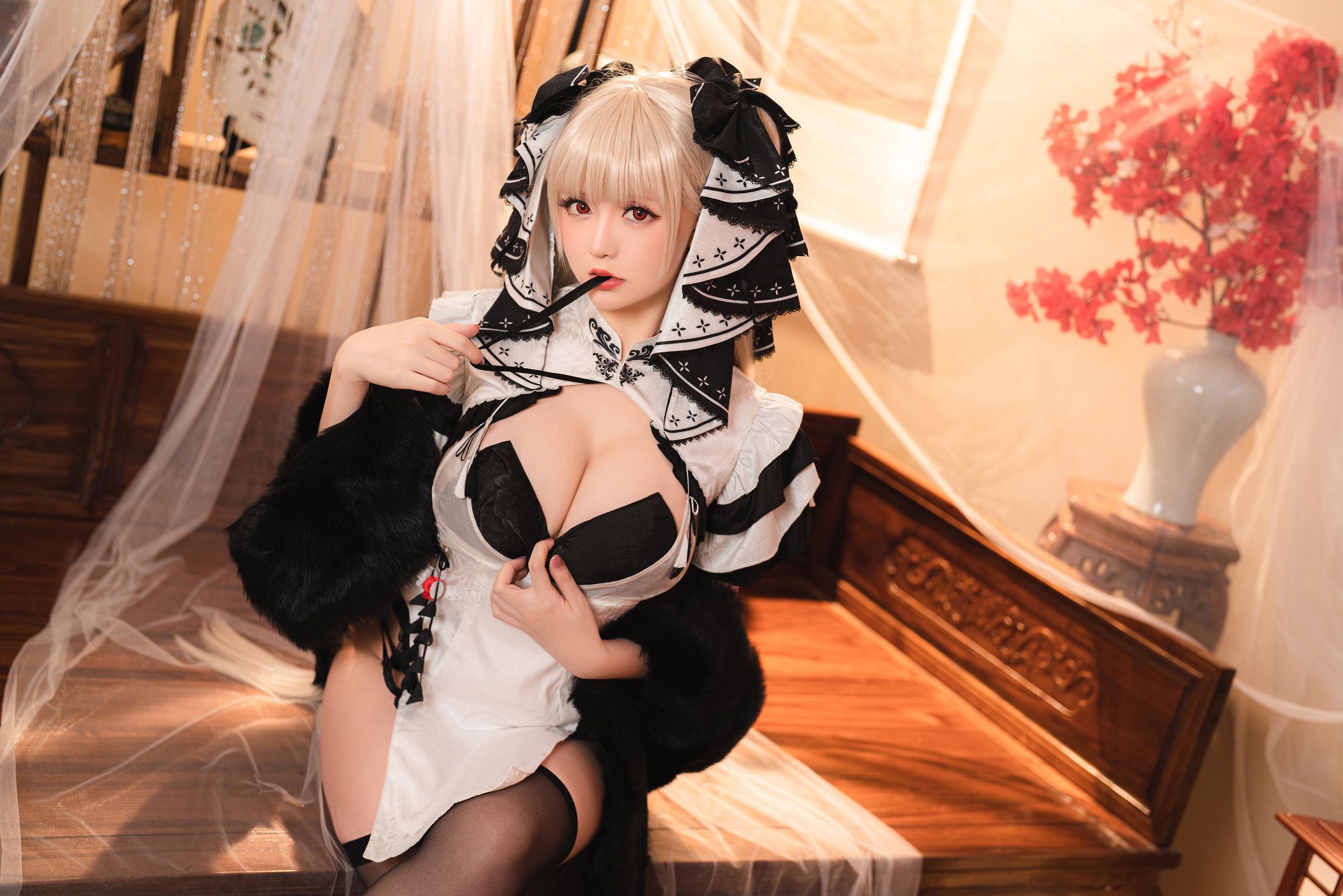 [福利COS] Coser小姐姐星之迟迟 - 可畏旗袍