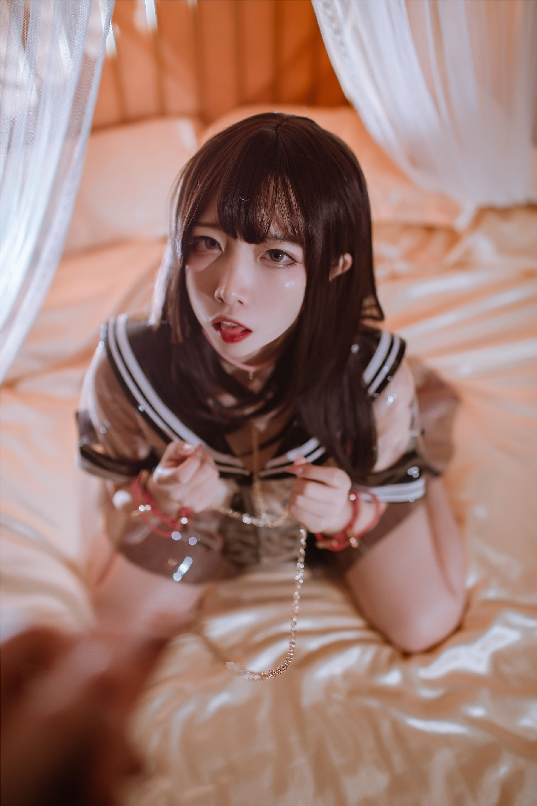 [福利COS] 人气Coser二佐Nisa - 透明JK