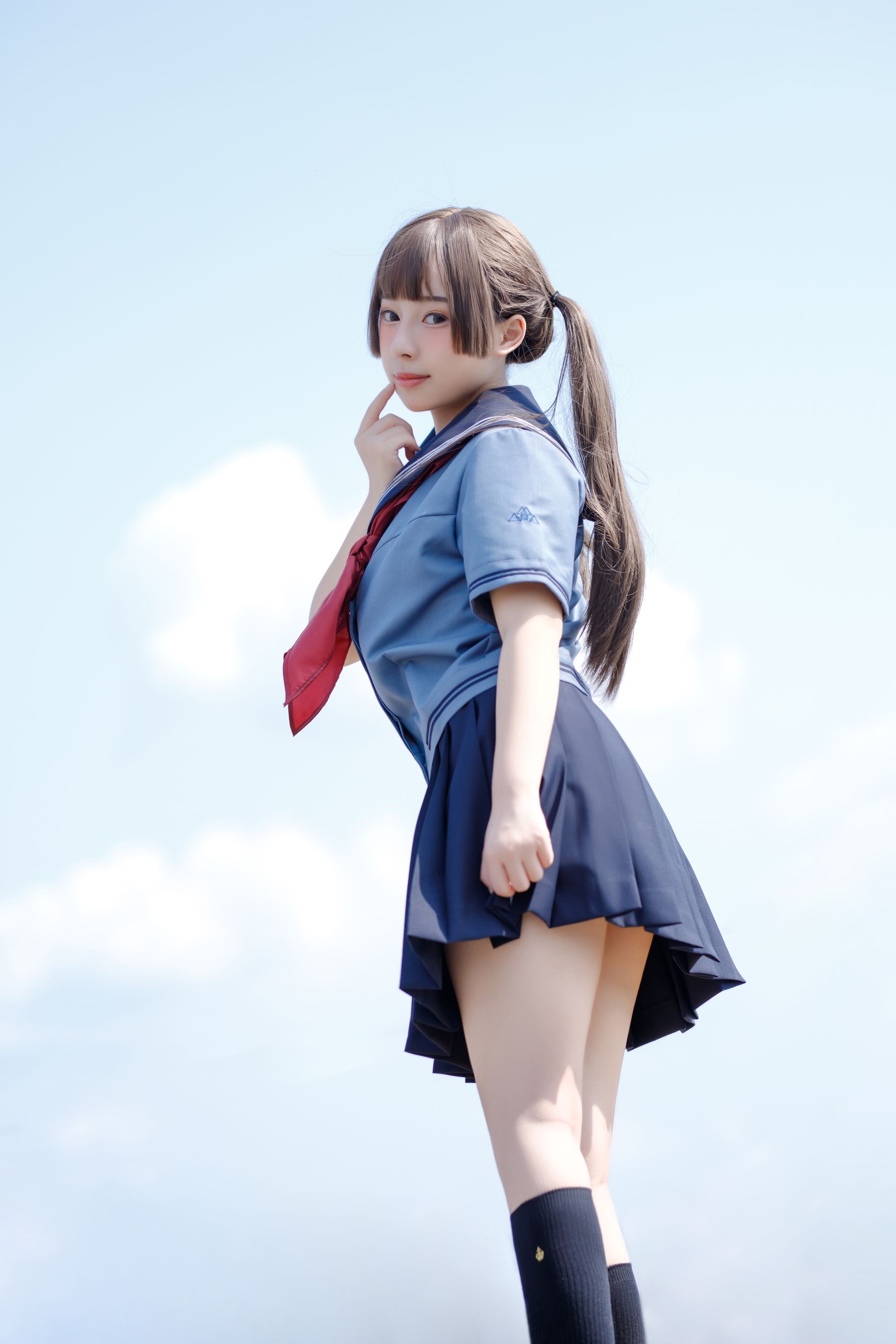 [福利COS] 胡桃猫Kurumineko - 天台的爱之告白