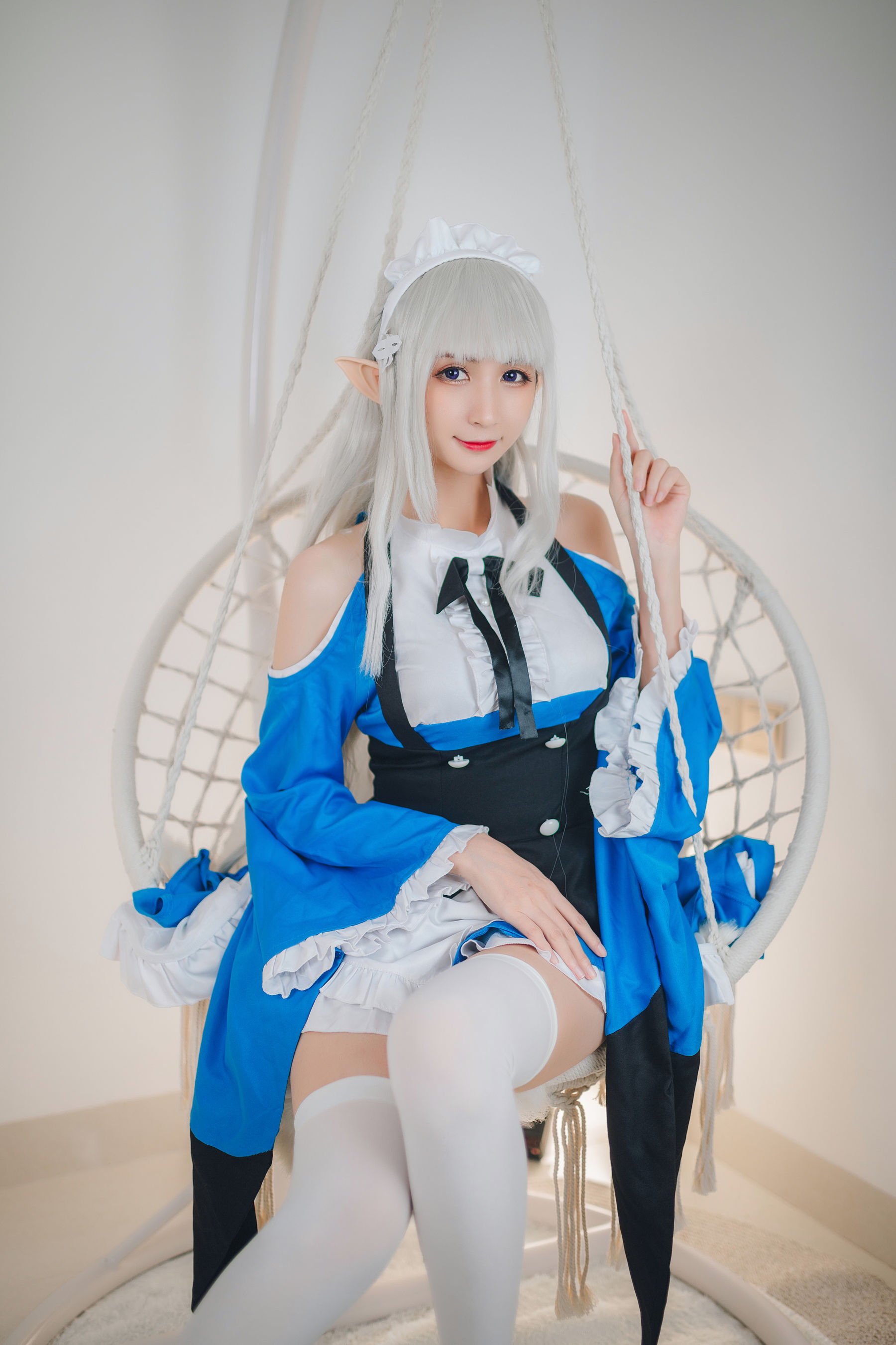 [福利COS] 贝儿酱Miki - 艾米莉亚女仆