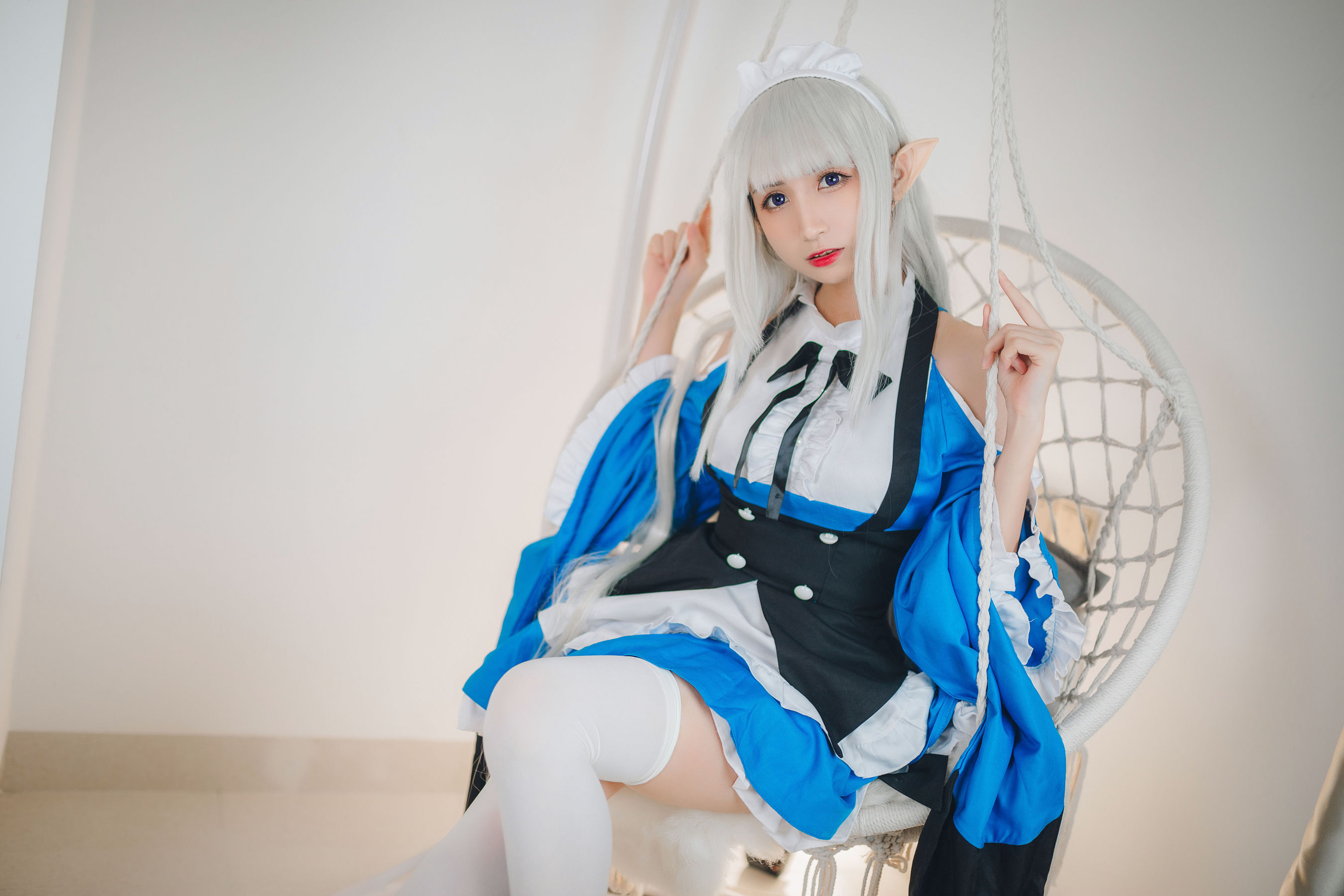 [福利COS] 贝儿酱Miki - 艾米莉亚女仆