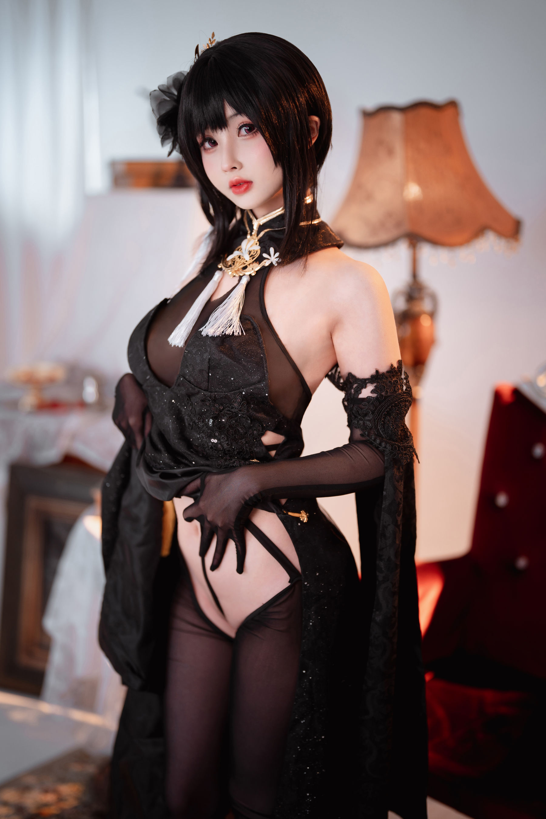 [网红COSER] COS福利rioko凉凉子&面饼仙儿 - 黑白镇海