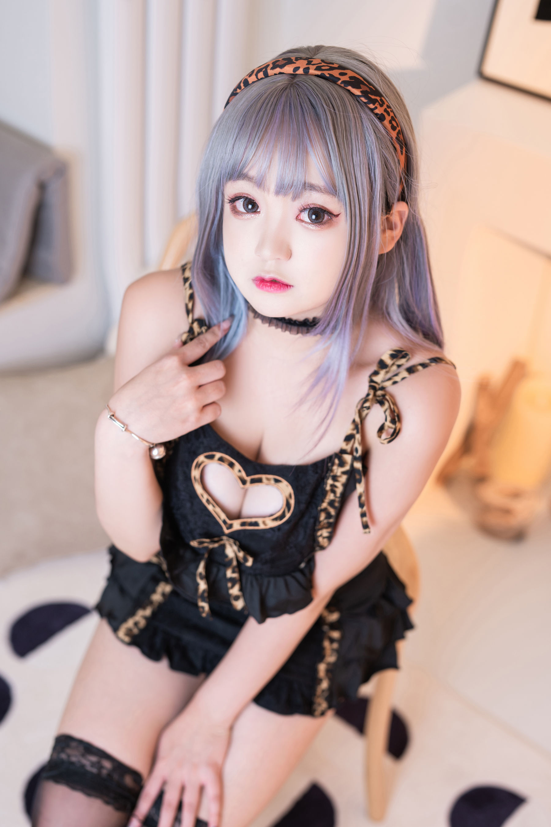 [网红COSER] 动漫博主恩田直幸 - 连体小豹纹