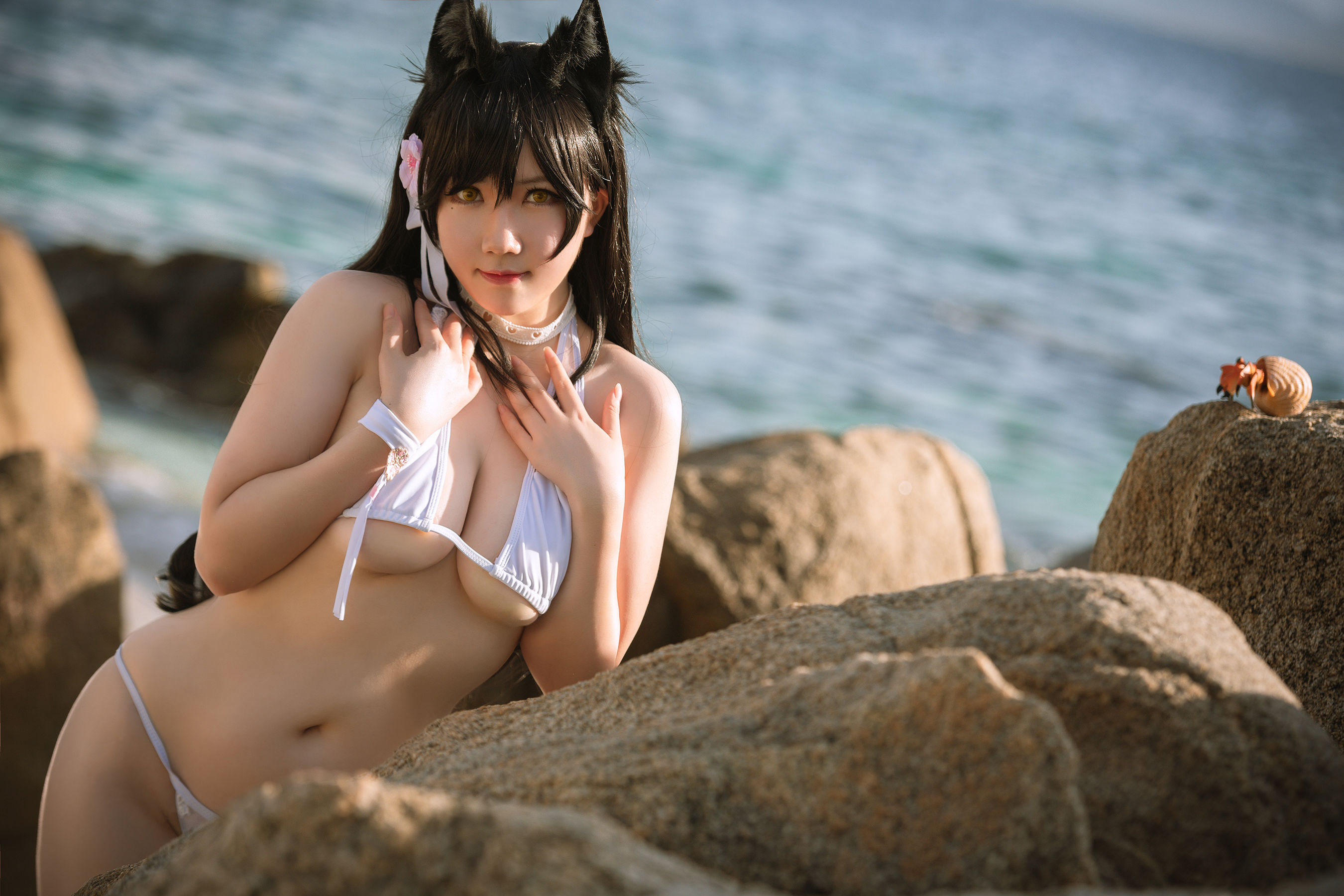 [网红COSER] 微肉感萌妹是本末末 - 爱宕泳装