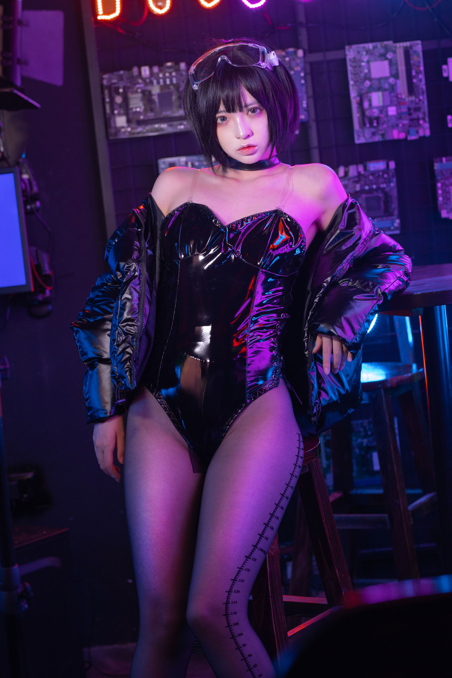 [福利COS] 疯猫ss - 赛博少女