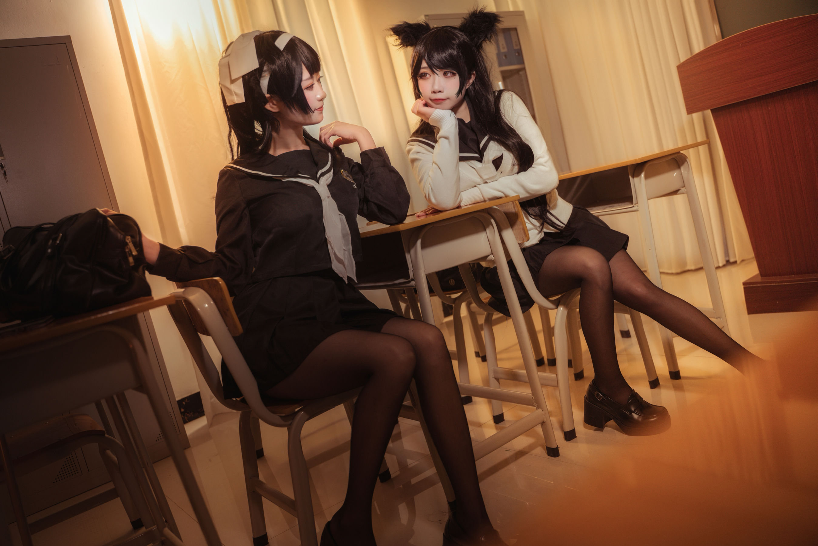 [福利COS] 贞子蜜桃 - 碧蓝航线 爱宕高雄制服