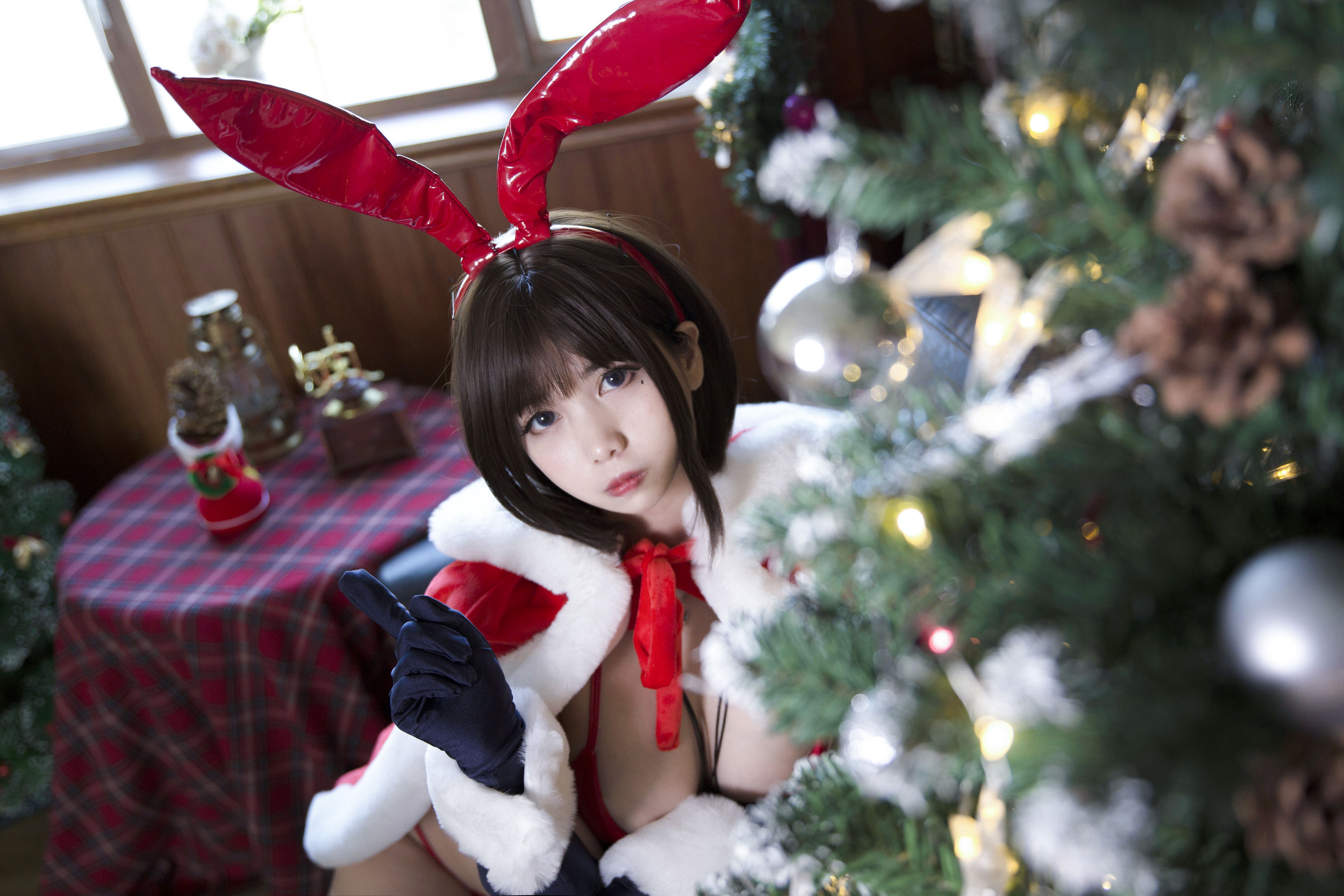 [福利COS] Meroko_魅瞳 - 魔太郎兔女郎