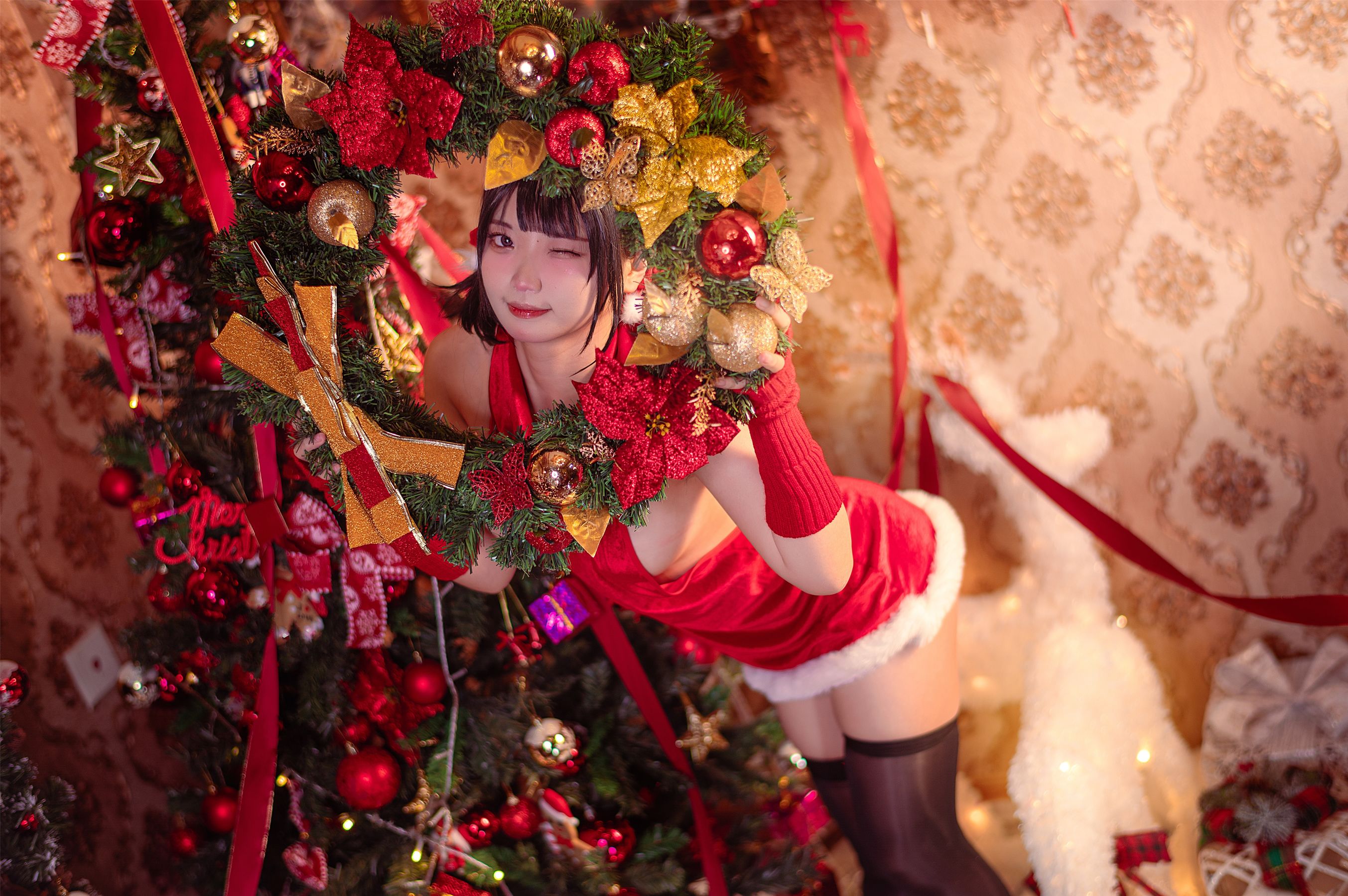 [福利COS] 伊喵君 - 圣诞礼物