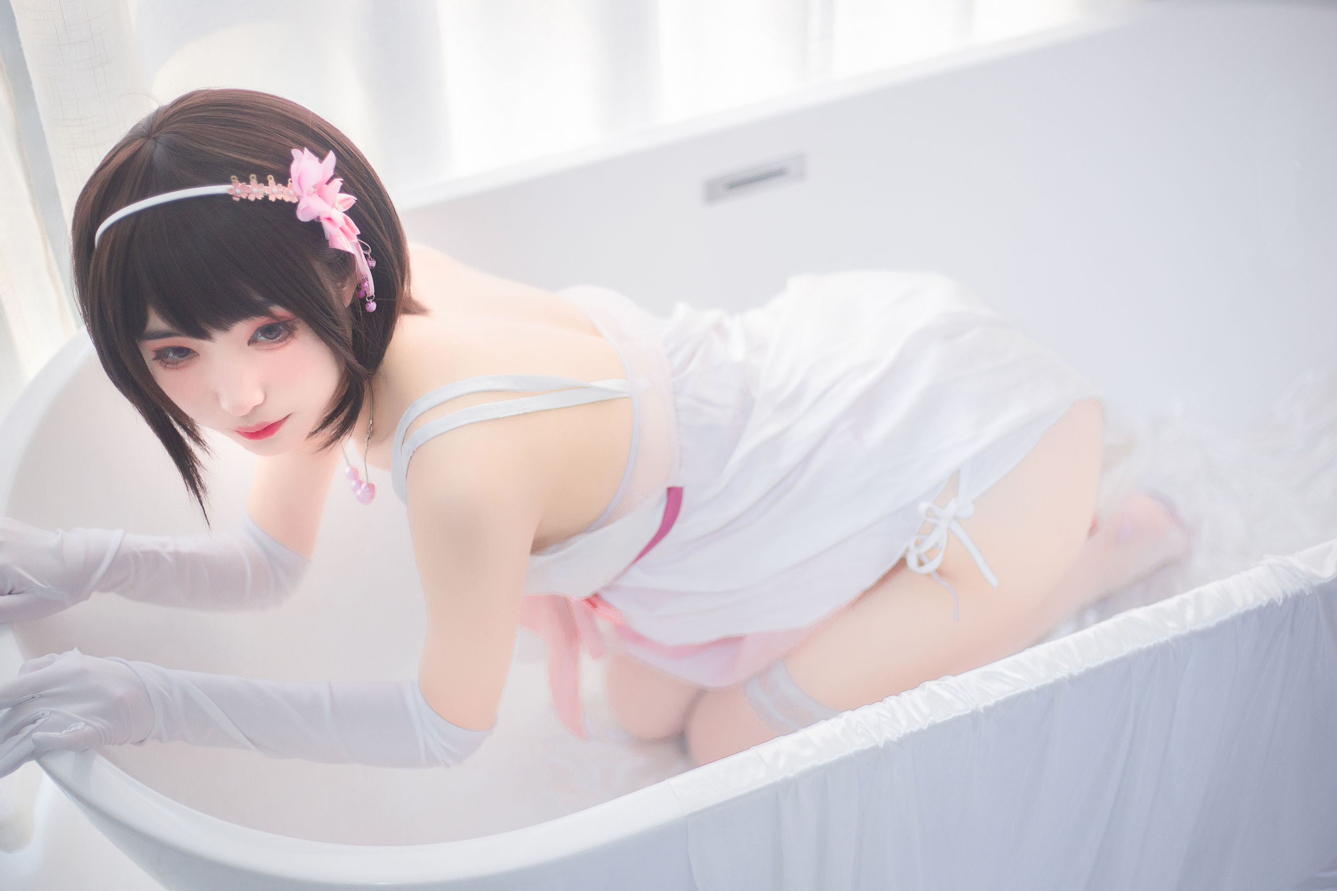 [福利COS] 宫本桜 - 加藤惠浴室