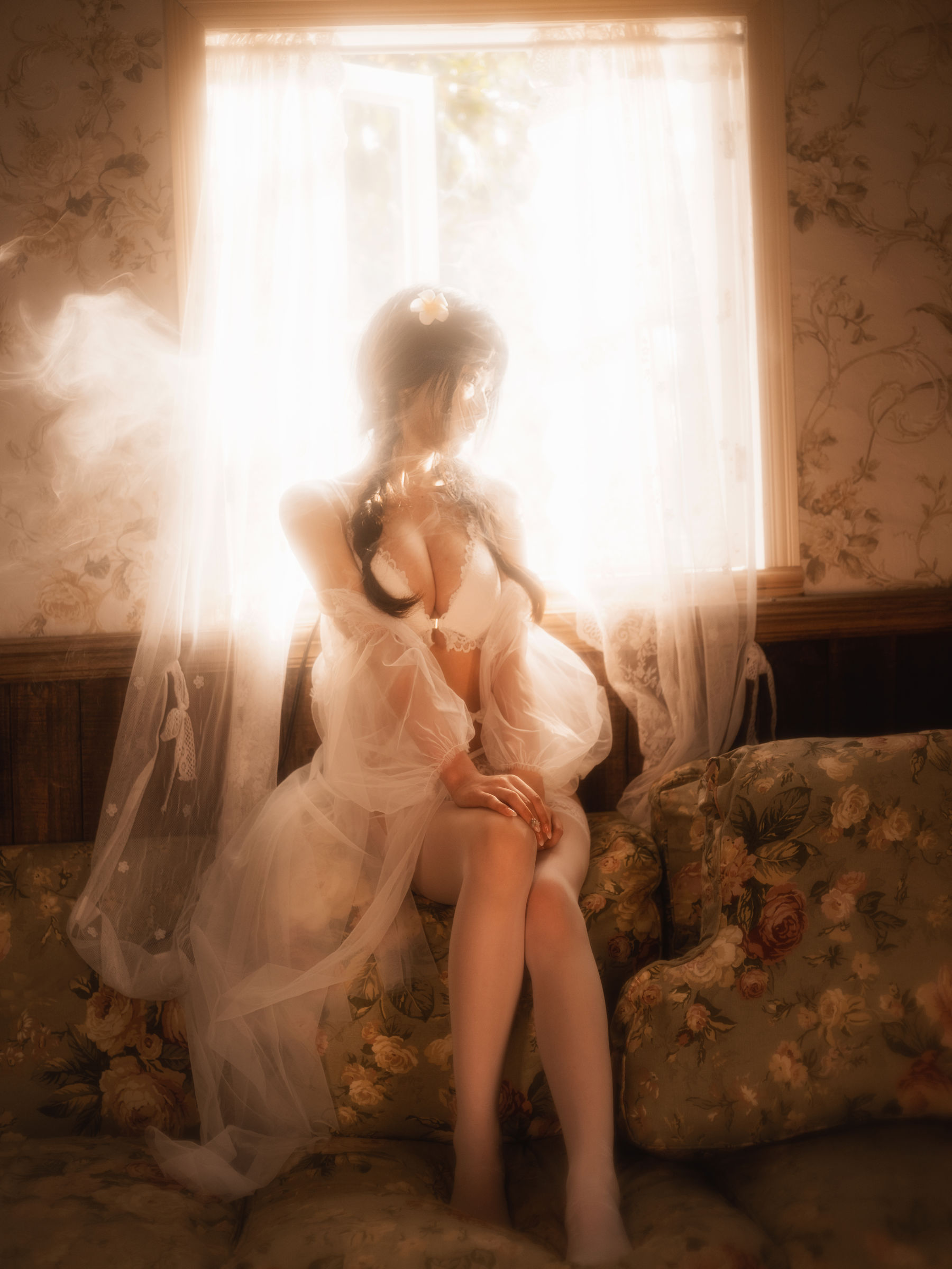 [福利COS] 尤物清水由乃 - 法式内衣