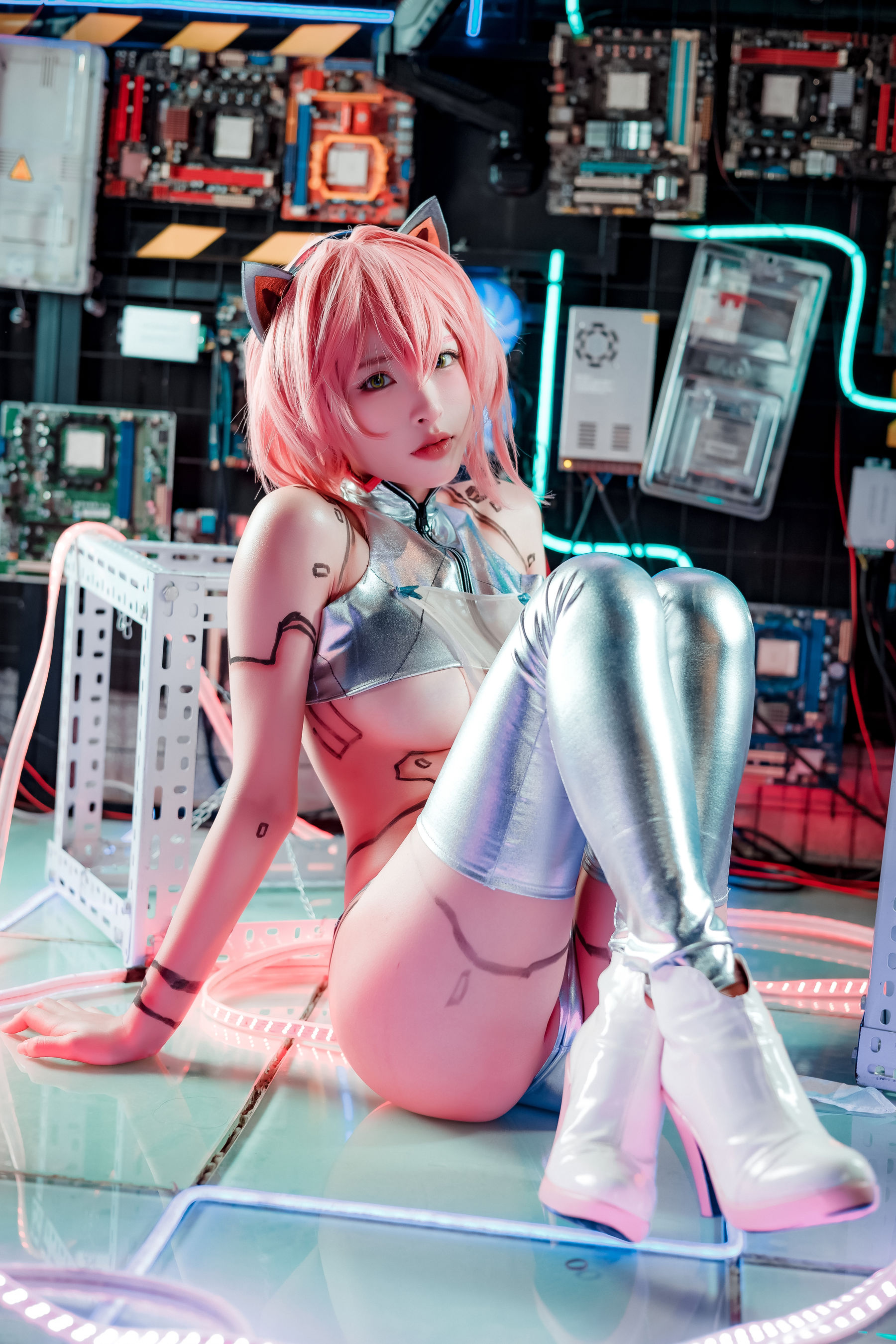 [福利COS] 尤物清水由乃 - 泰丝机娘