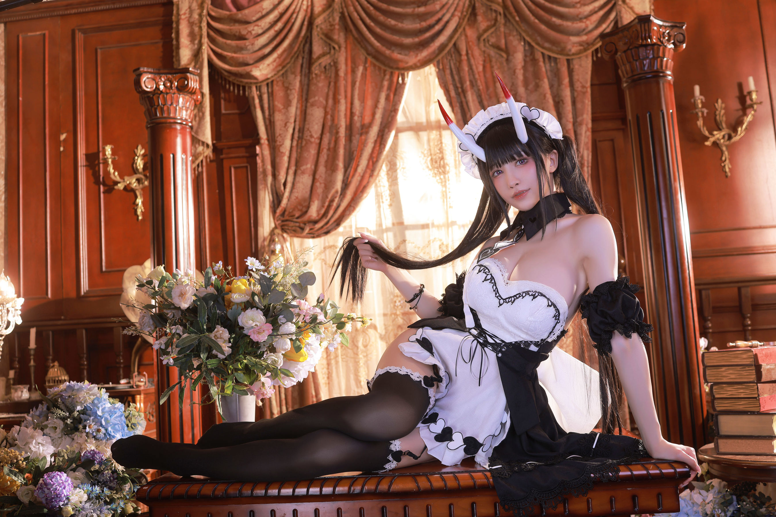 [福利COS] 动漫博主水淼aqua - Noshiro maid
