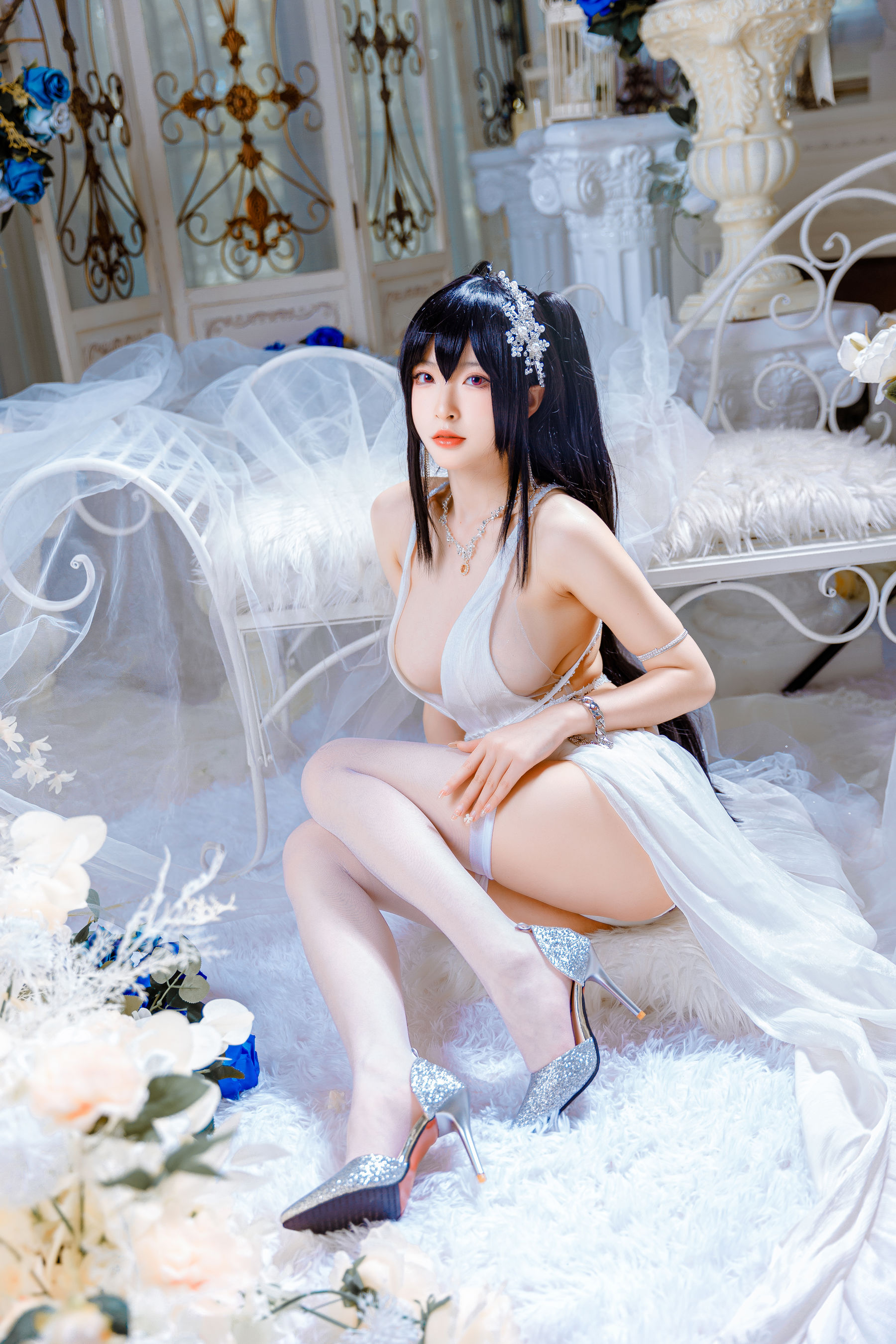 [福利COS] 尤物清水由乃 - 大凤花嫁