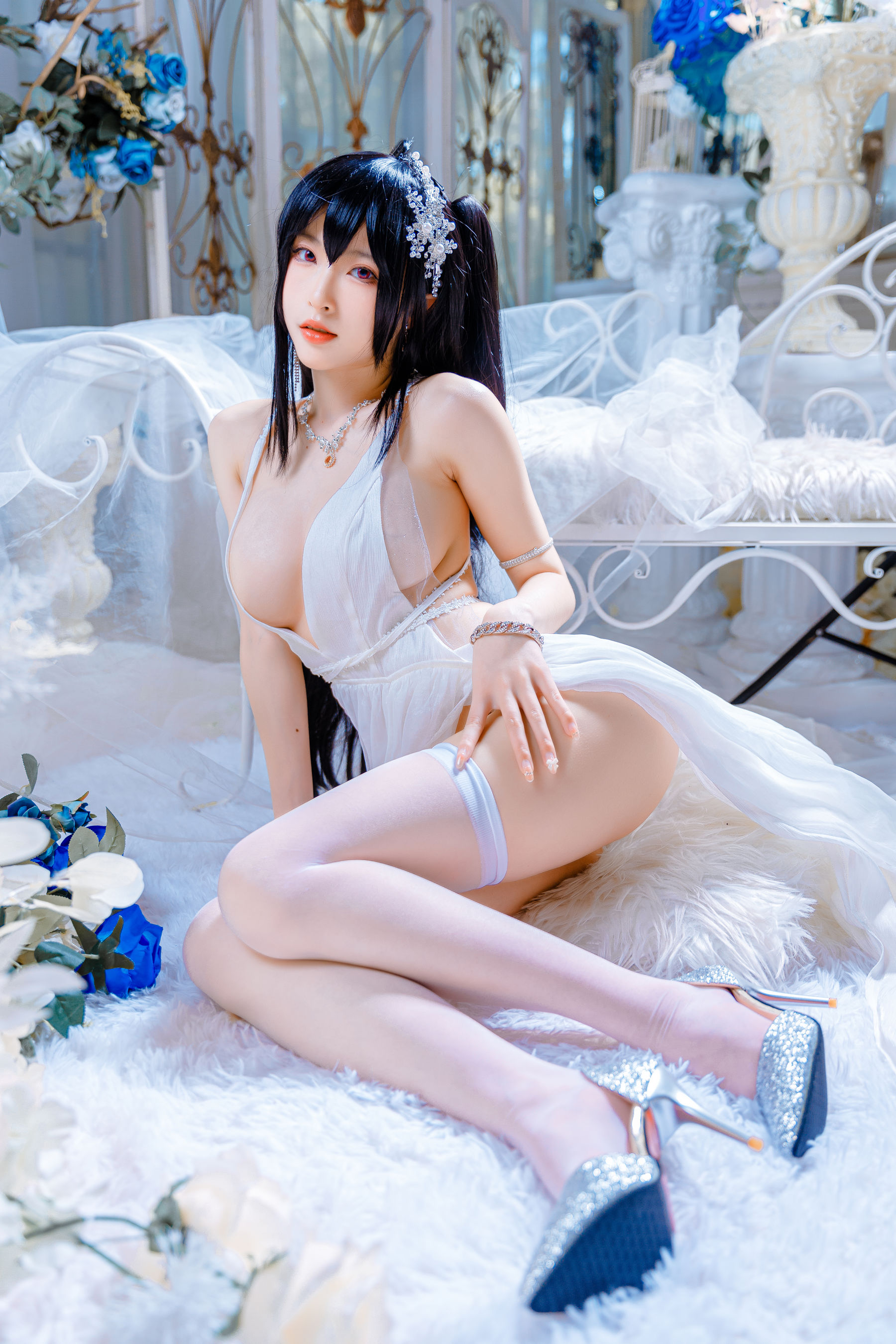 [福利COS] 尤物清水由乃 - 大凤花嫁