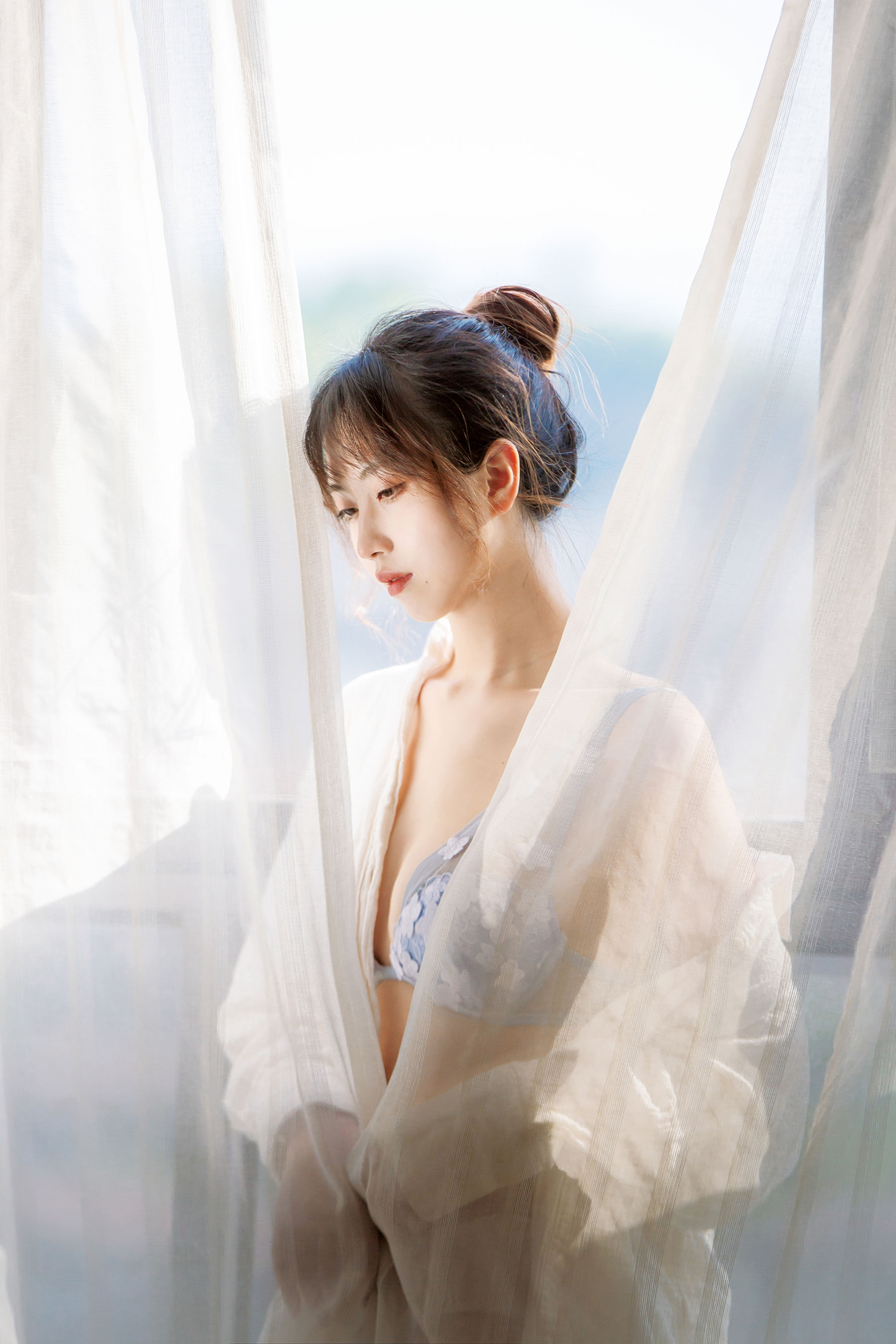 [福利COS] 次元少女念雪ww - 居家蓝色
