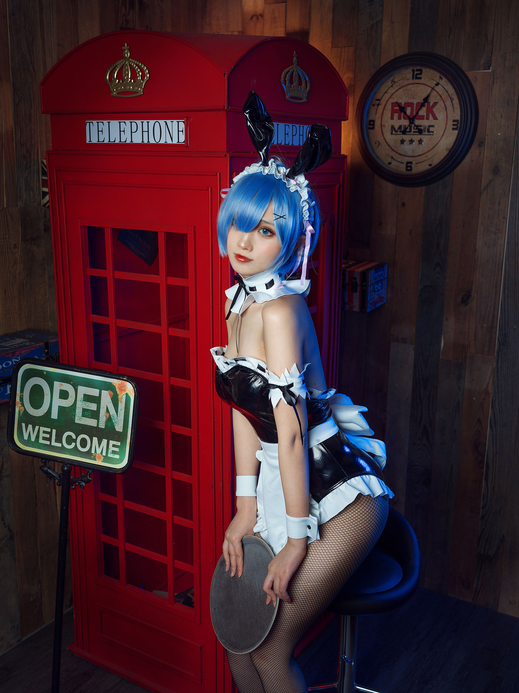 [福利COS] 次元少女念雪ww - 蕾姆兔女郎