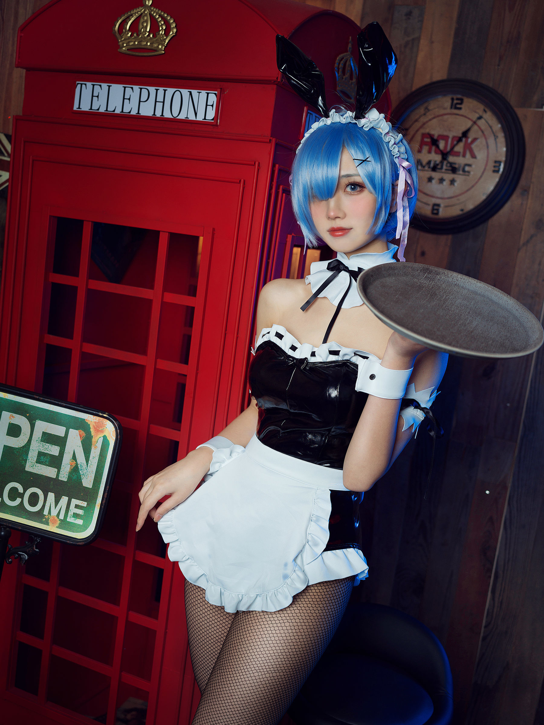 [福利COS] 次元少女念雪ww - 蕾姆兔女郎