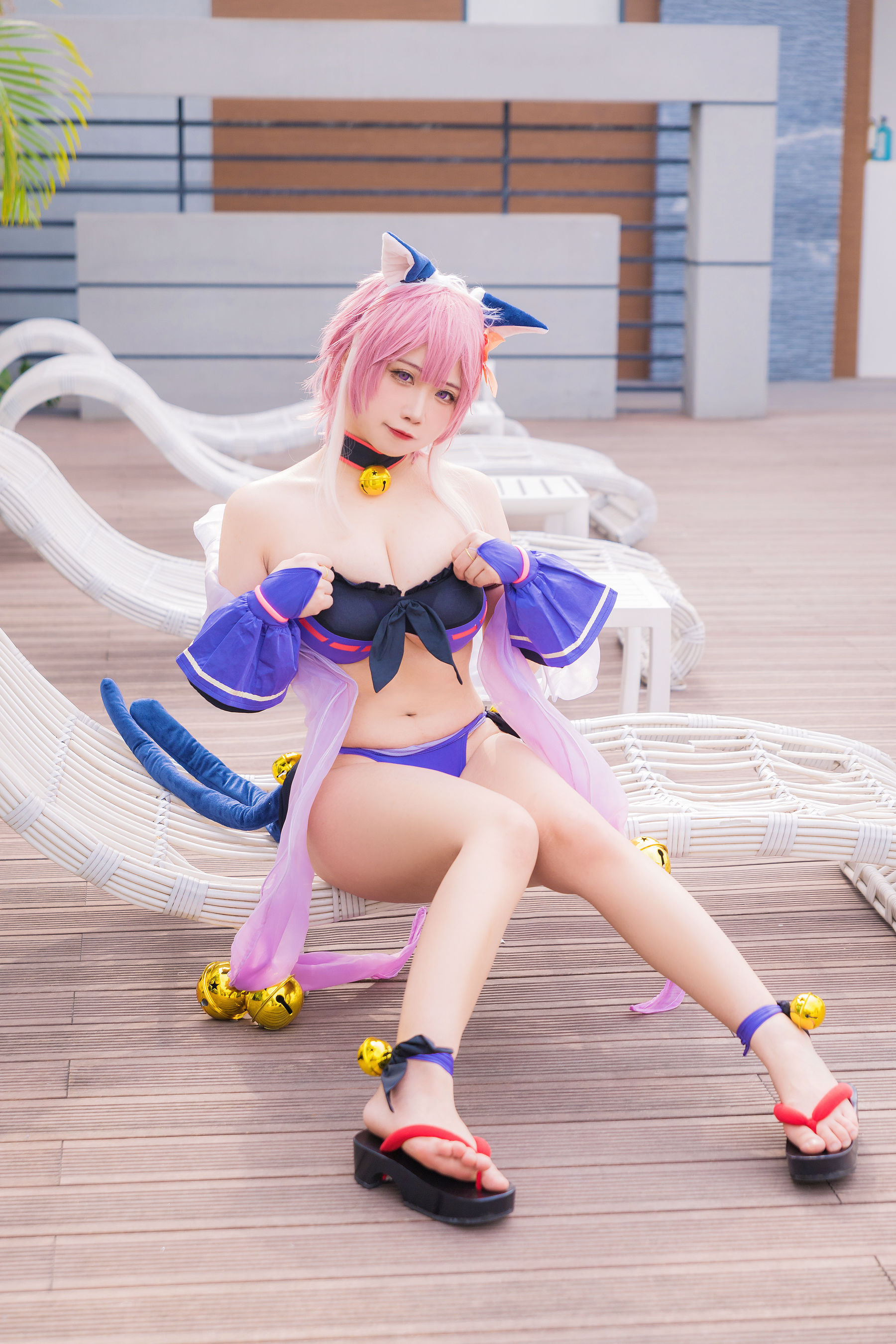 [福利COS] 贞子蜜桃 - 九月舰长 宮坂珠希泳装