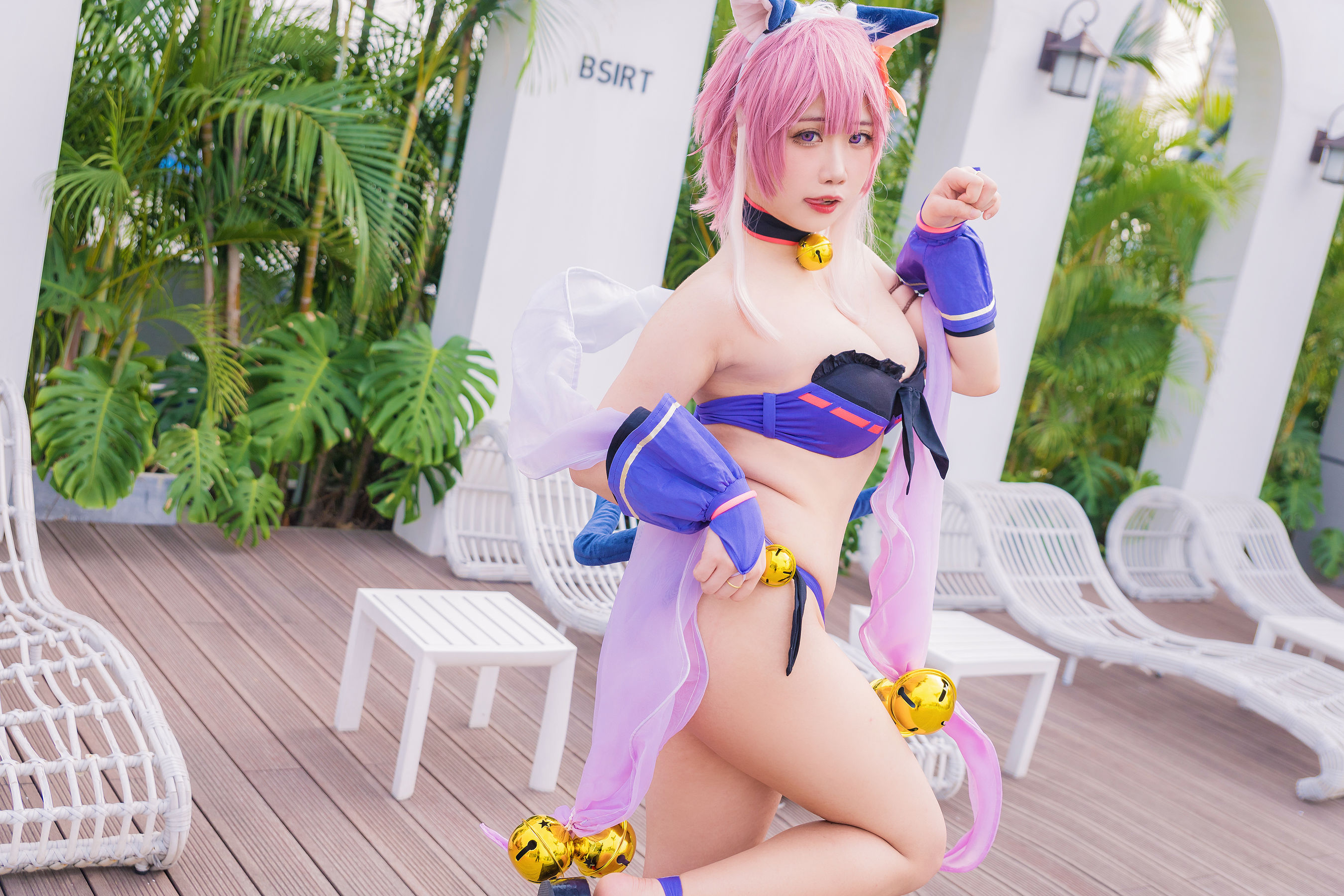[福利COS] 贞子蜜桃 - 九月舰长 宮坂珠希泳装