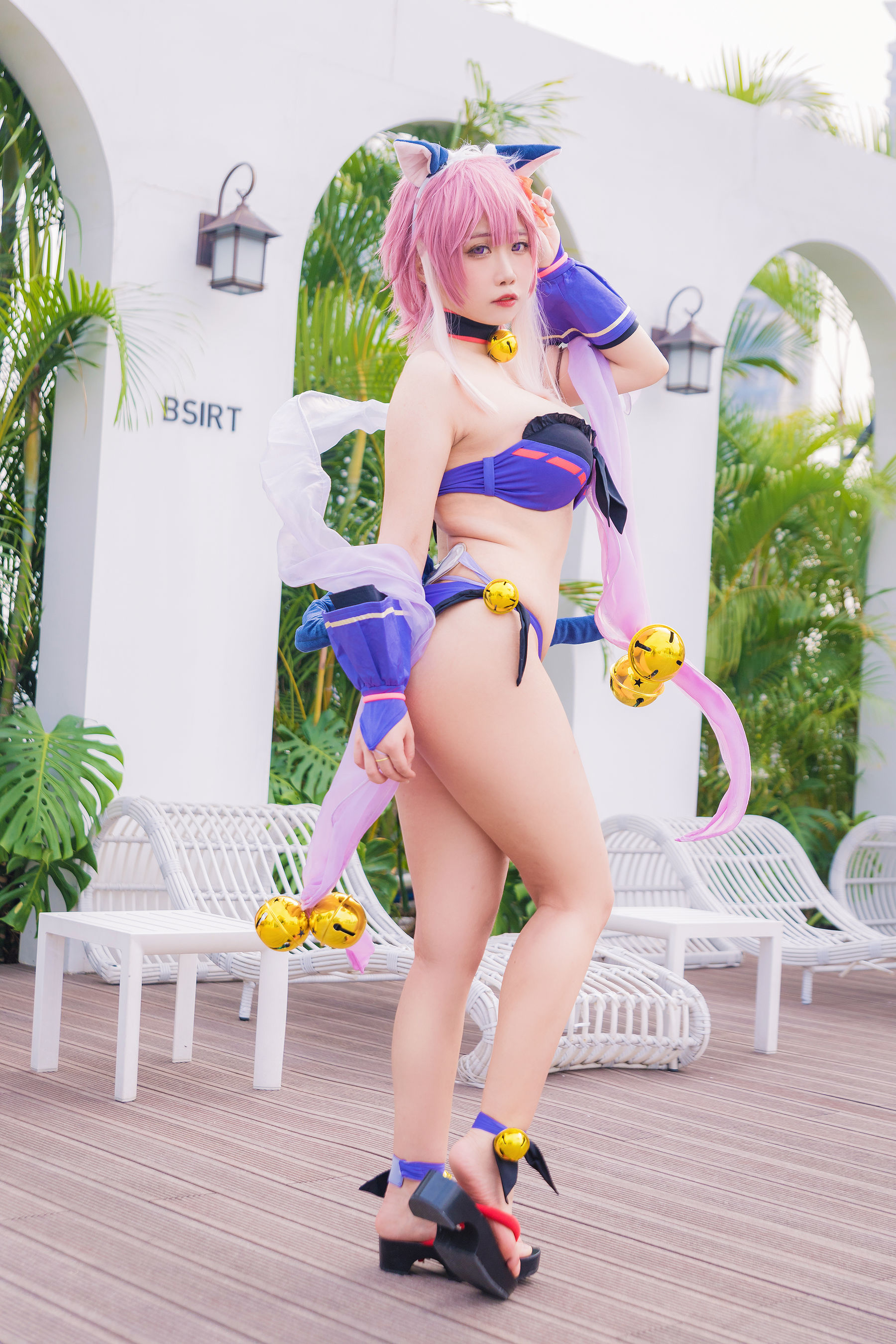 [福利COS] 贞子蜜桃 - 九月舰长 宮坂珠希泳装