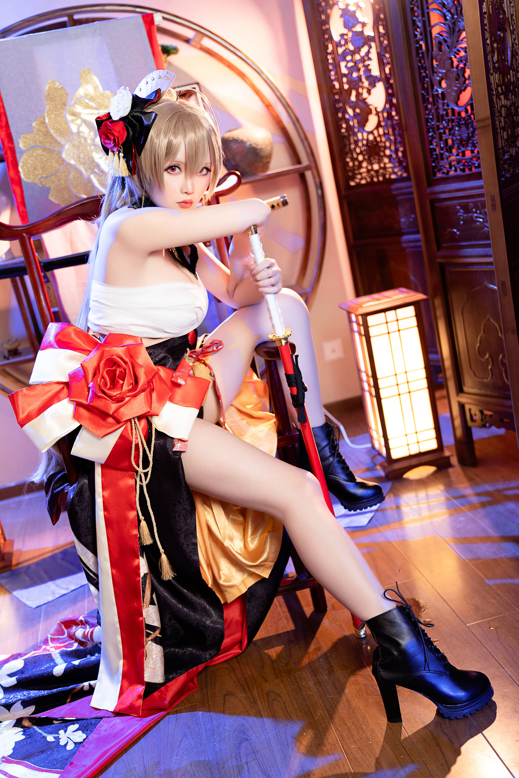 [福利COS] Coser小姐姐星之迟迟 - 碧蓝航线 让巴尔