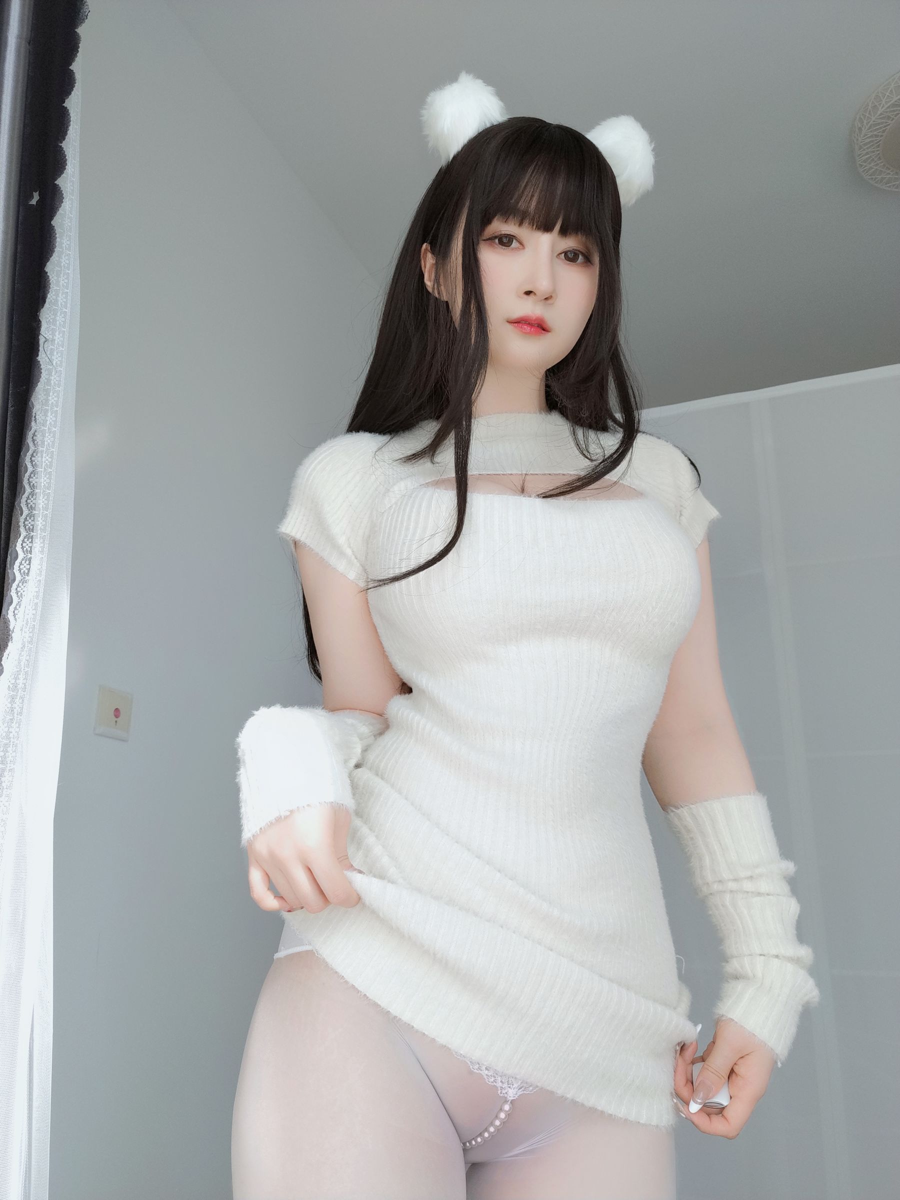 [福利COS] Coser小姐姐白银 - 白い真珠