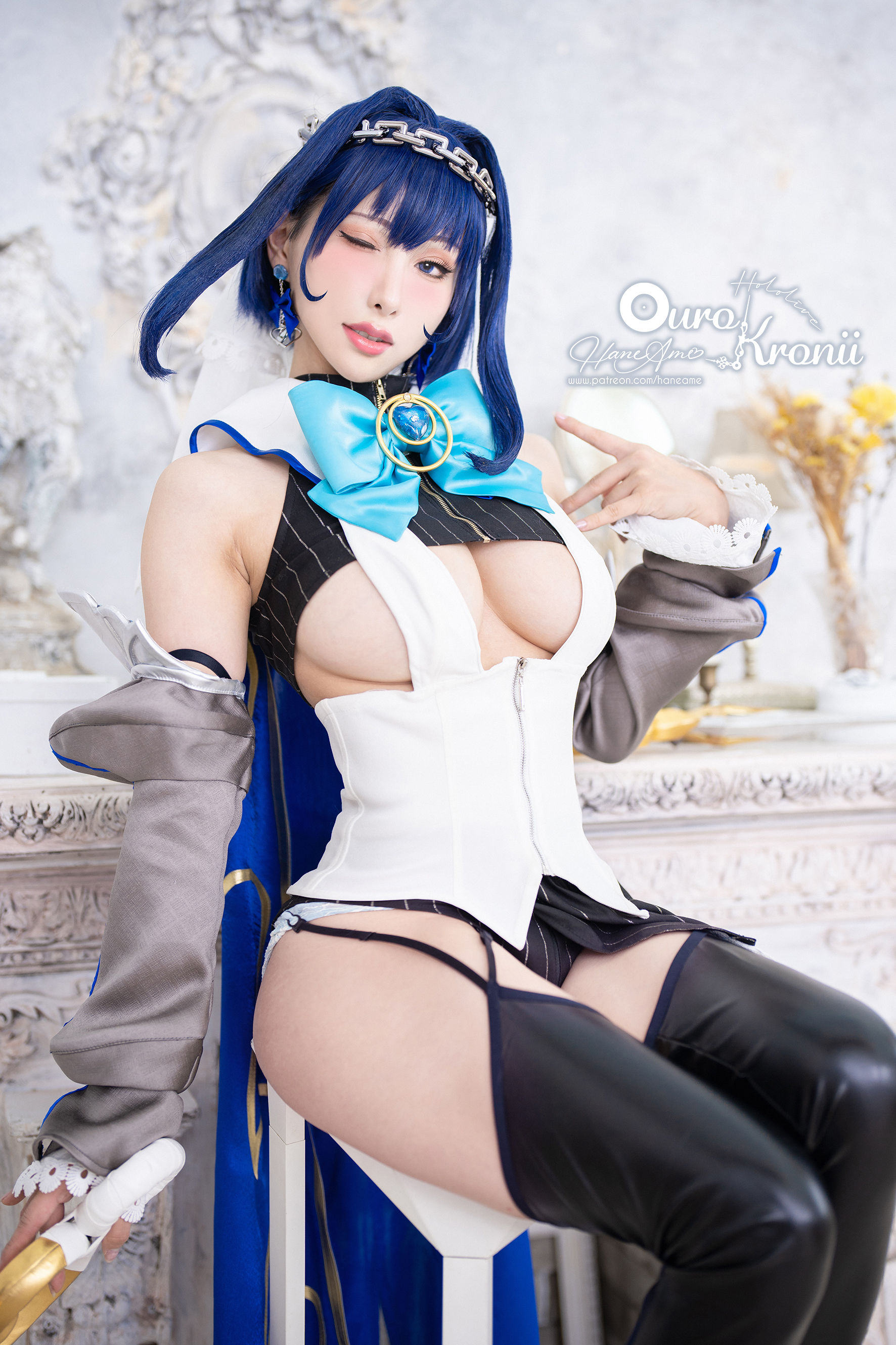 [福利COS] Hane Ame 雨波写真 - Hololive Kronii 時間 Offical