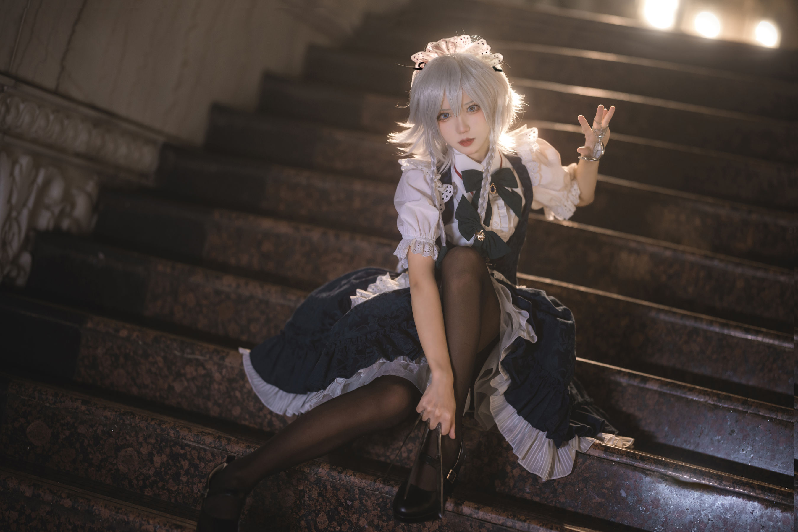 [福利COS] 花柒Hana - 星雨咲夜女仆
