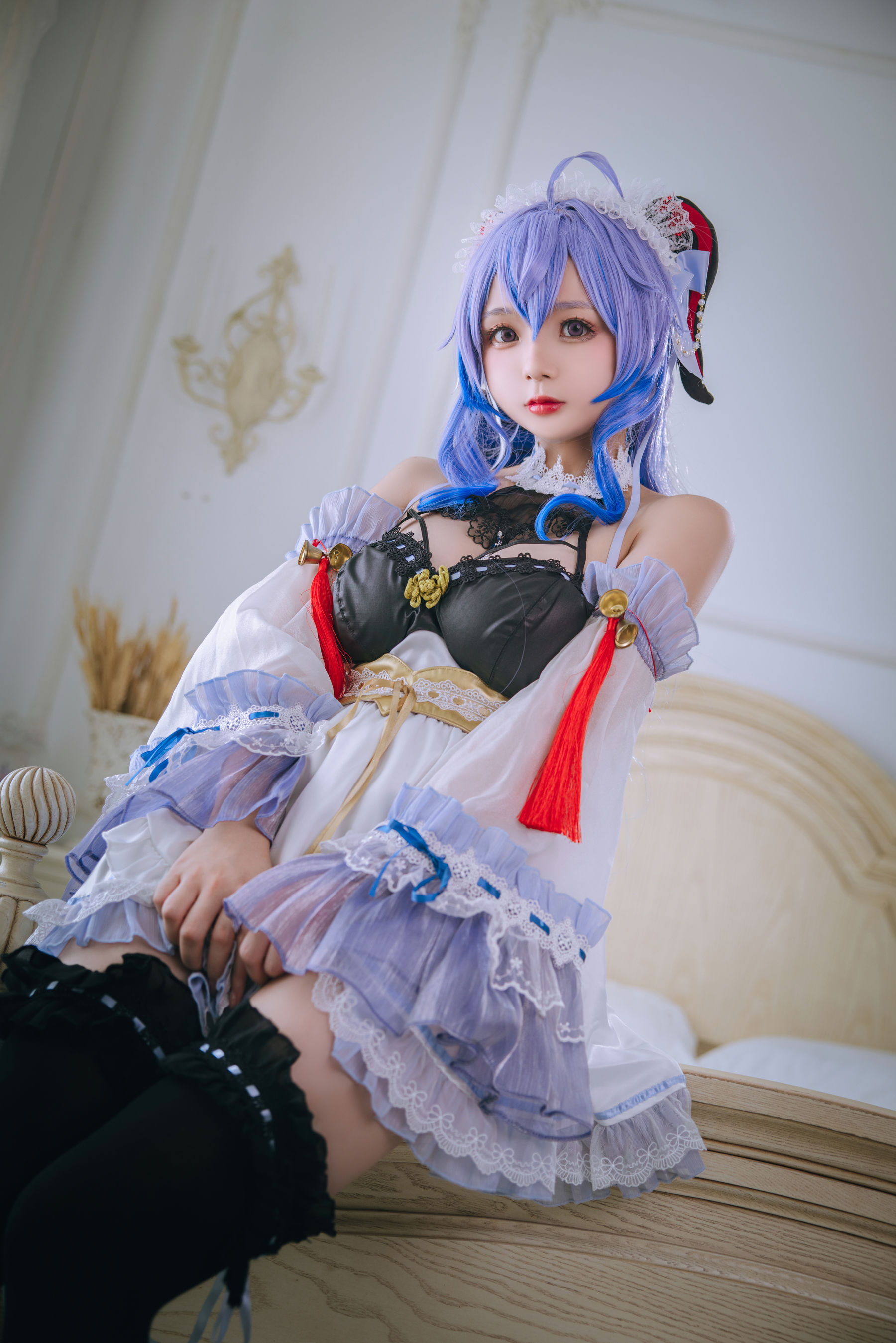 [福利COS] Cosplay日奈娇 - 甘雨女仆