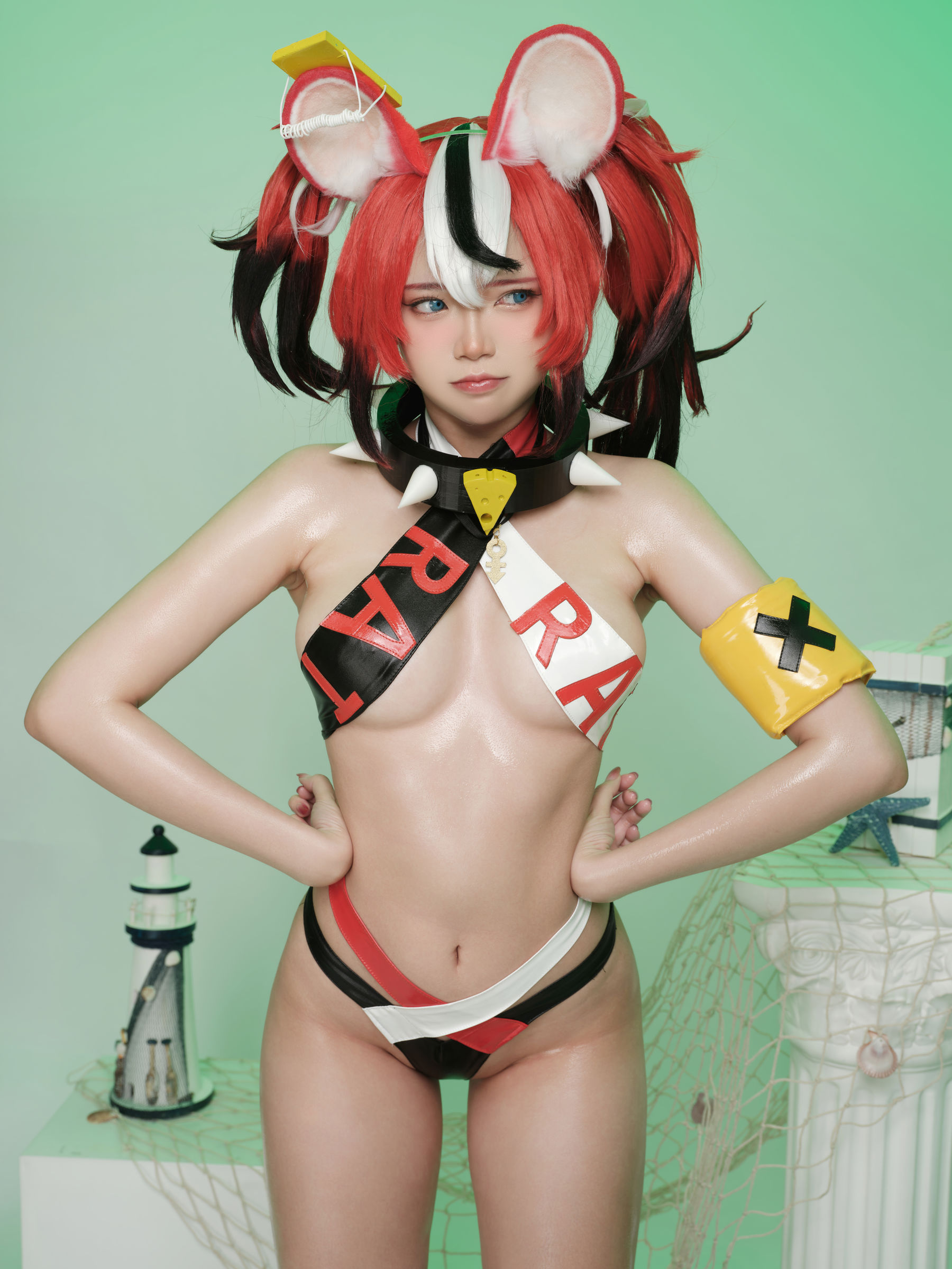 [福利COS] ZinieQ - Hakos Baelz Pole Dancing