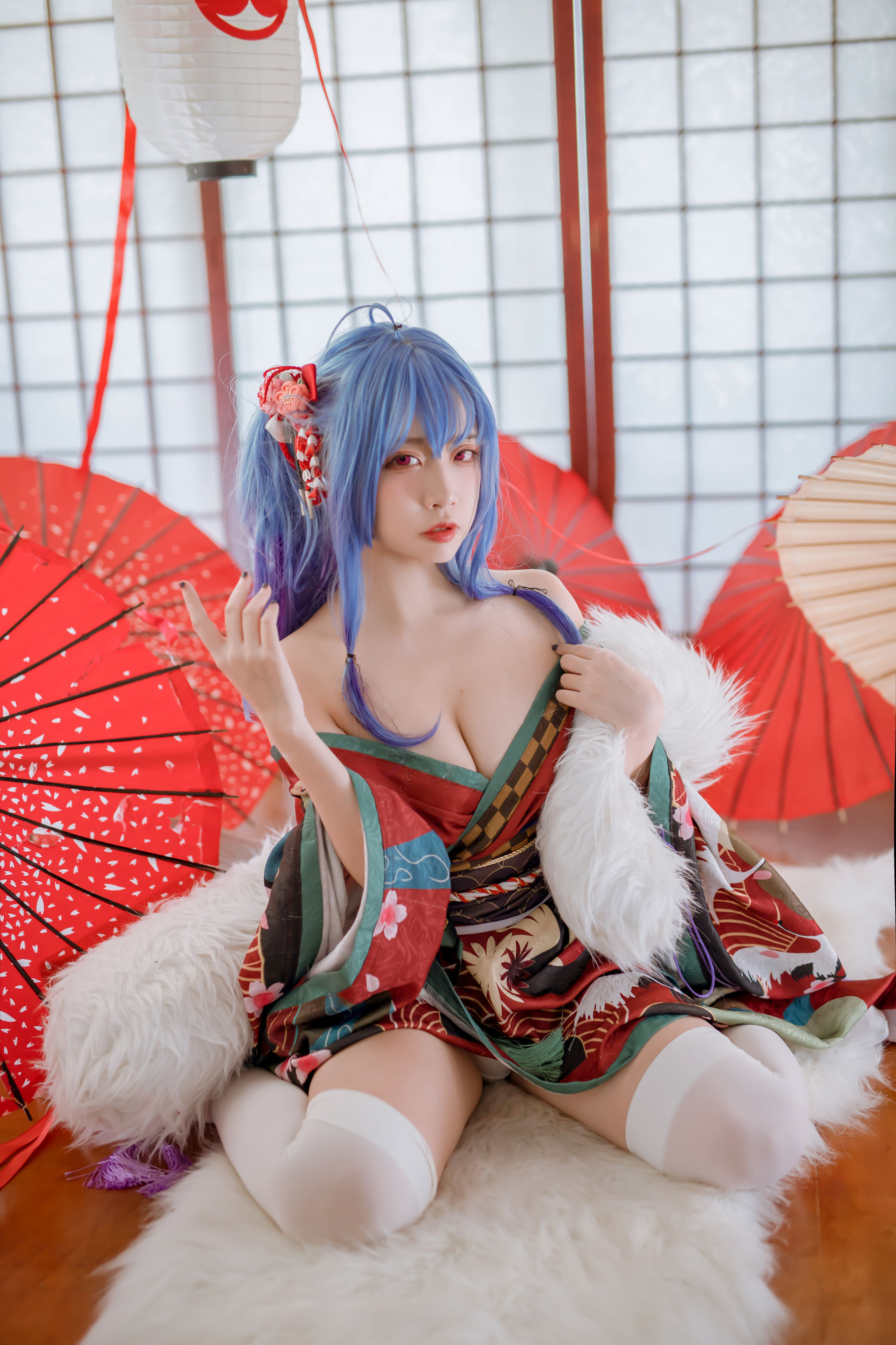 [福利COS] 人气Coser二佐Nisa - 碧蓝 圣路易斯和服