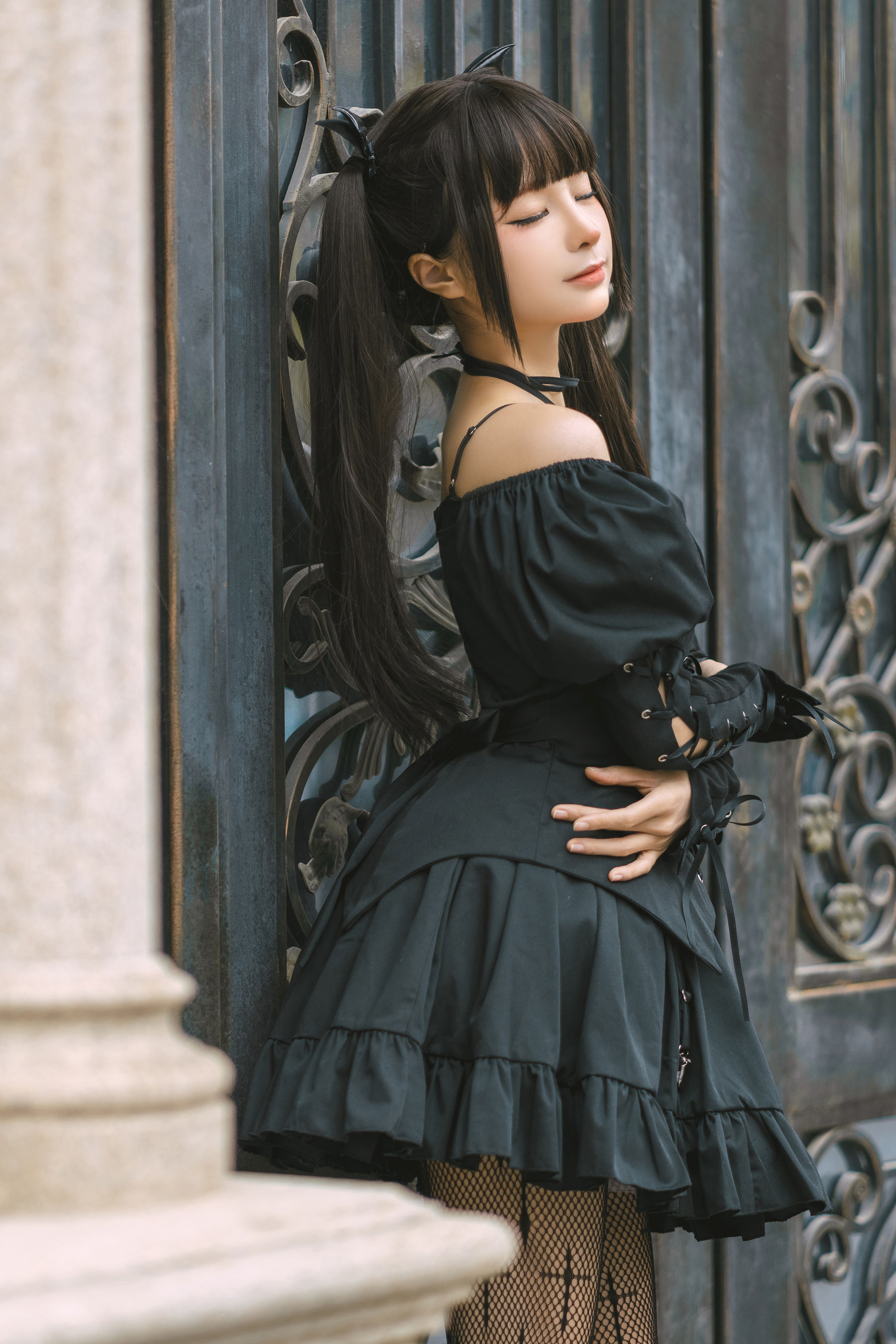 [福利COS] 动漫博主蠢沫沫 - 双马尾小恶魔