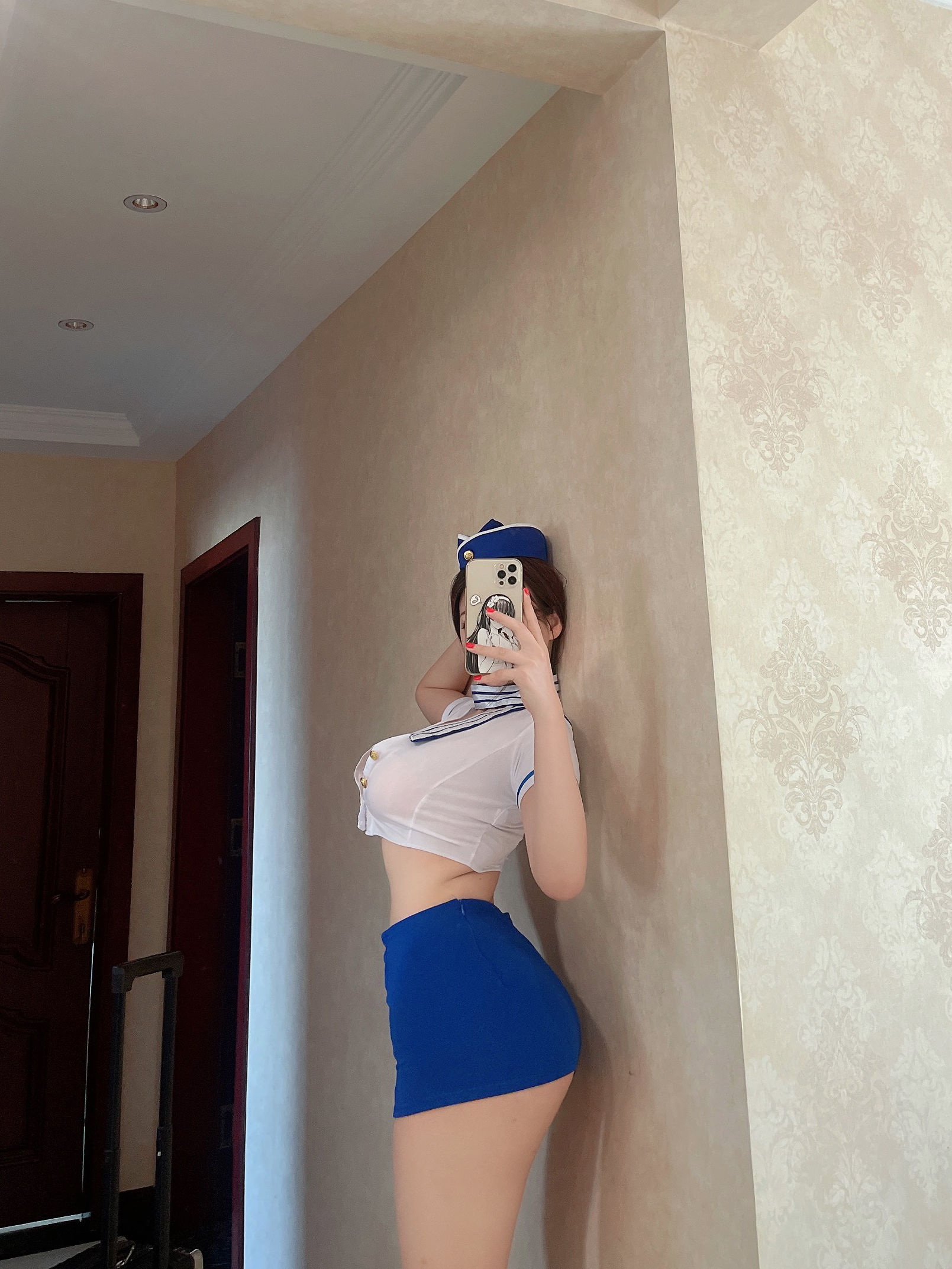 [福利COS] 奶宝妹纸 - 空姐