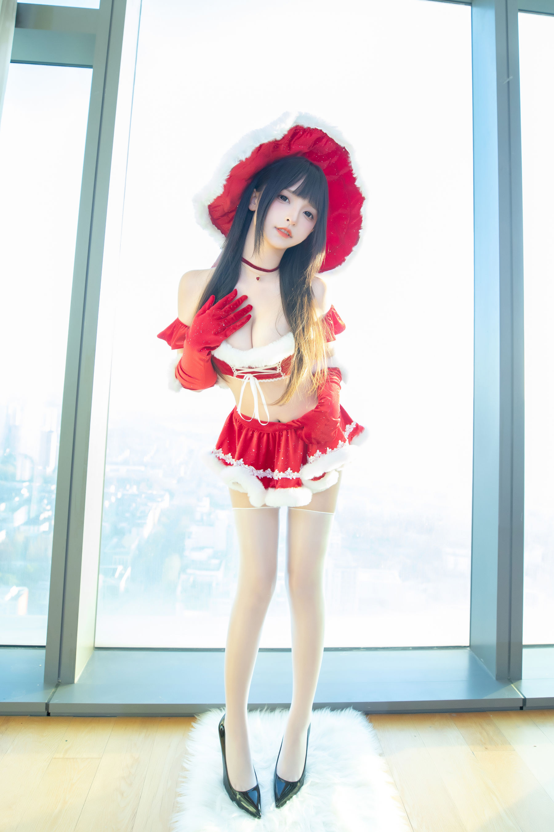 [福利COS] 萝莉神楽板真冬 之圣诞魔法