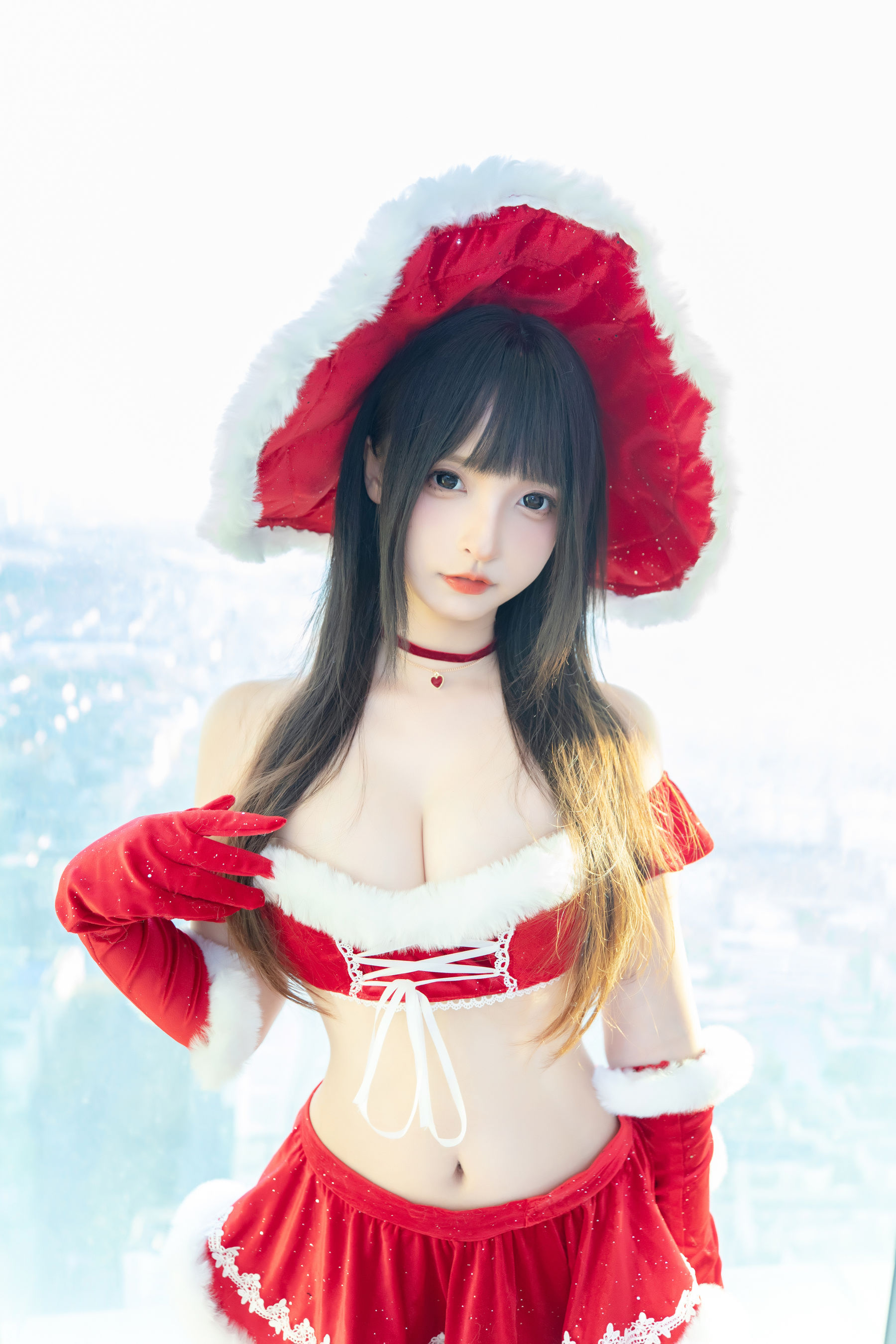 [福利COS] 萝莉神楽板真冬 之圣诞魔法