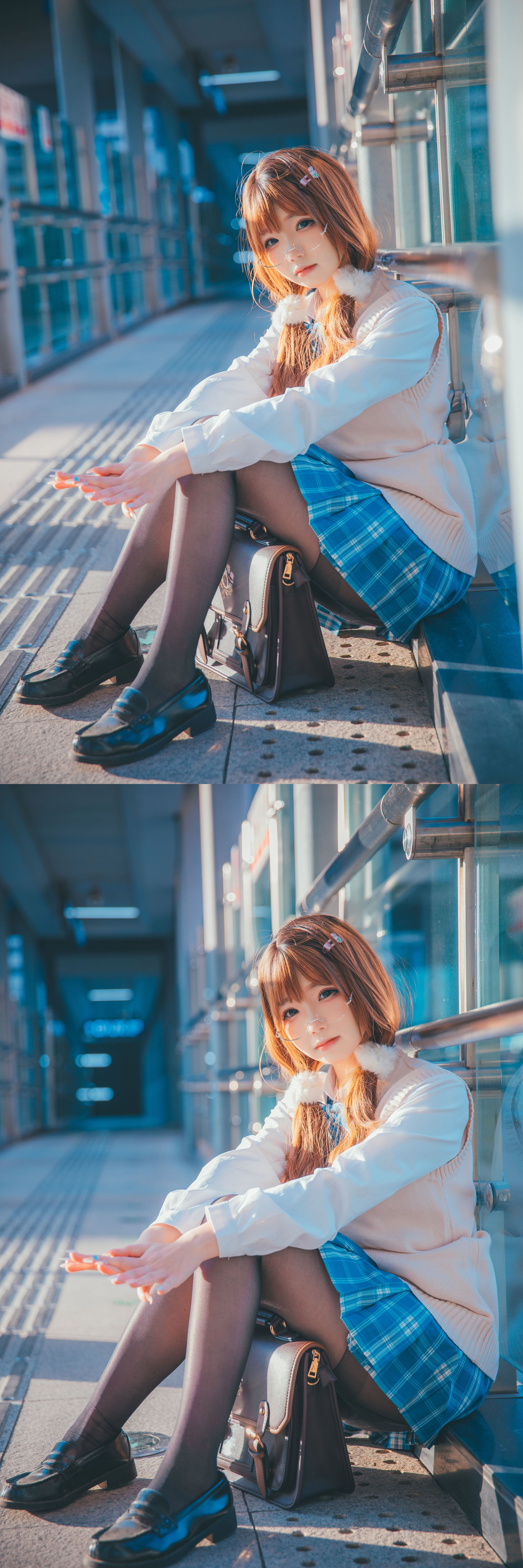 Cos小姐姐雪琪 JK夕阳