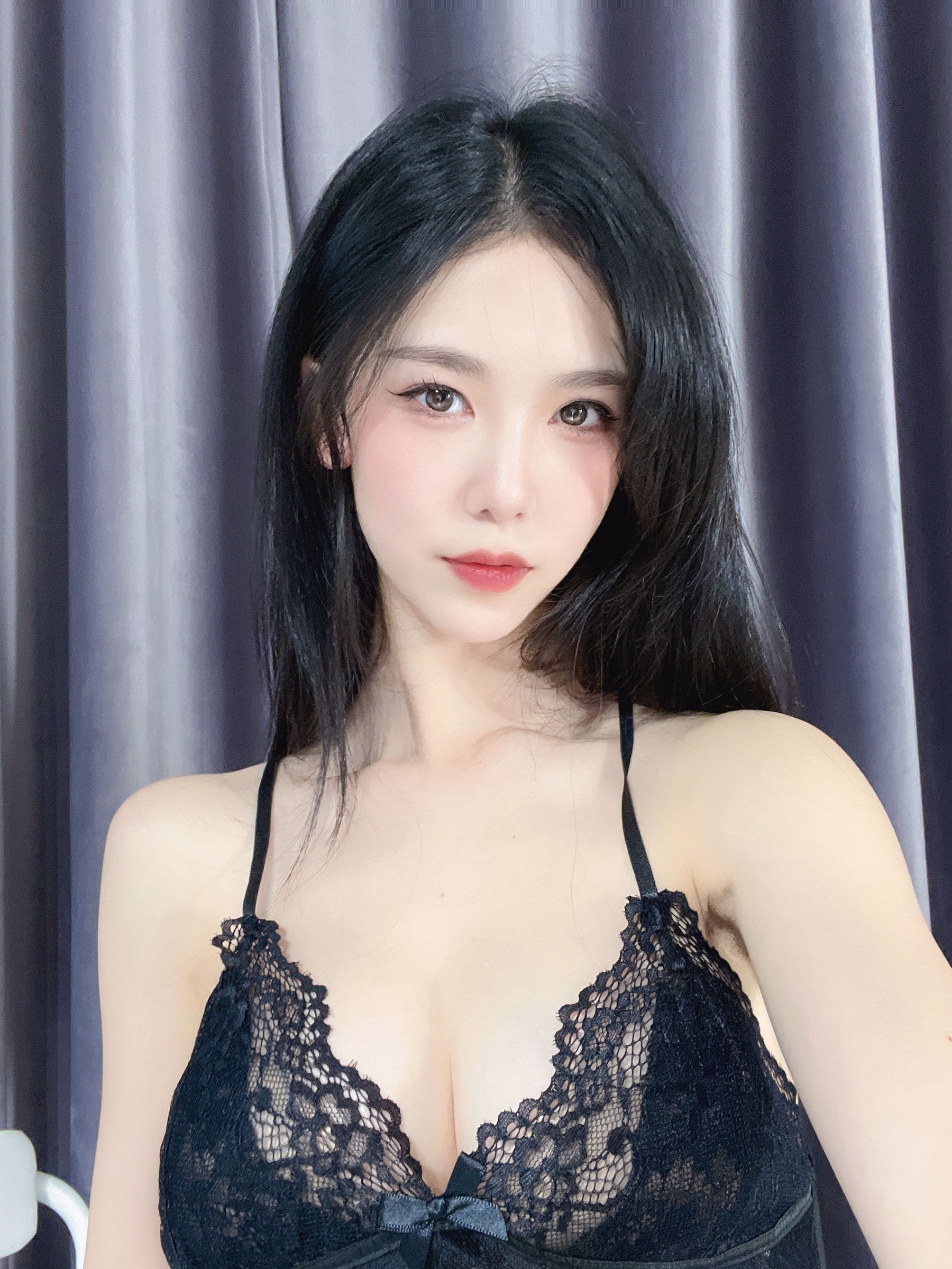 抖娘-利世图集 - 透视蕾丝吊带裙 