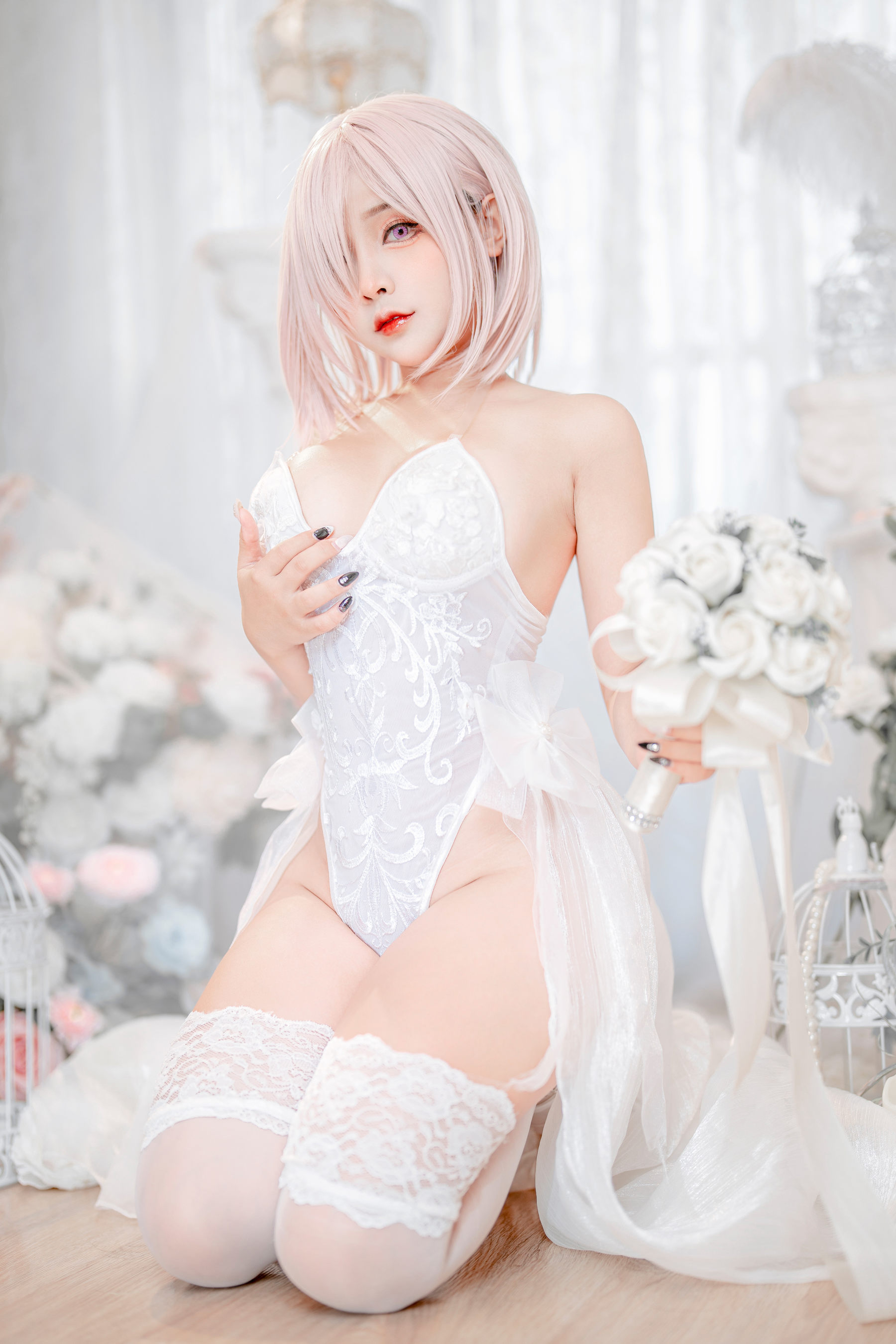 Sayo Momo - Mashu white lingerie body oil
