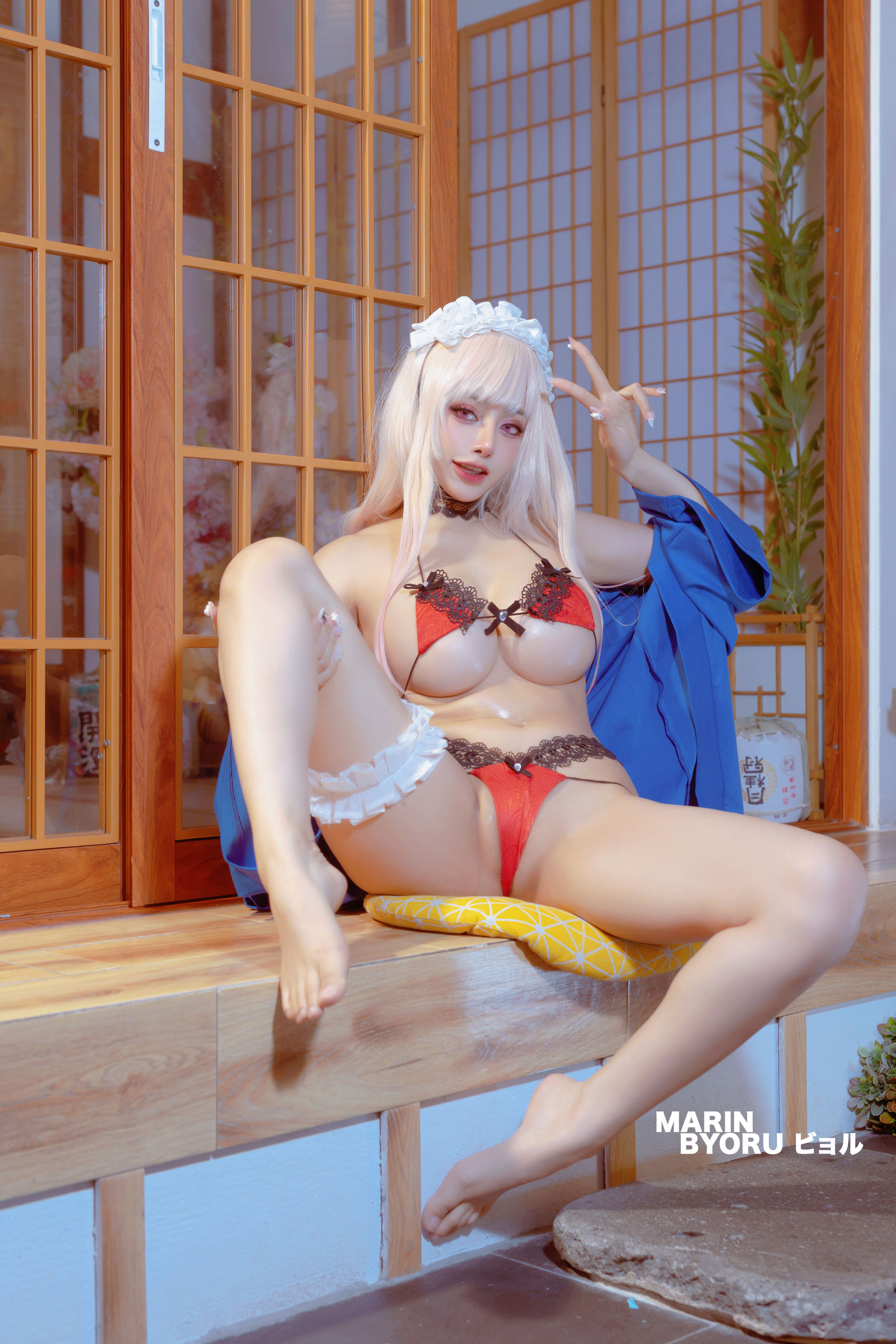 日本性感萝莉Byoru - Marin Red