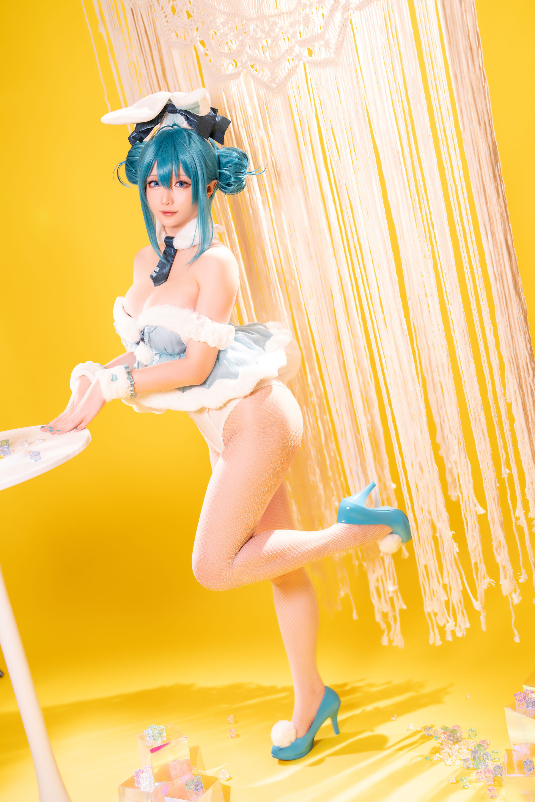 Coser小姐姐星之迟迟 - 初音未来 白兔女郎