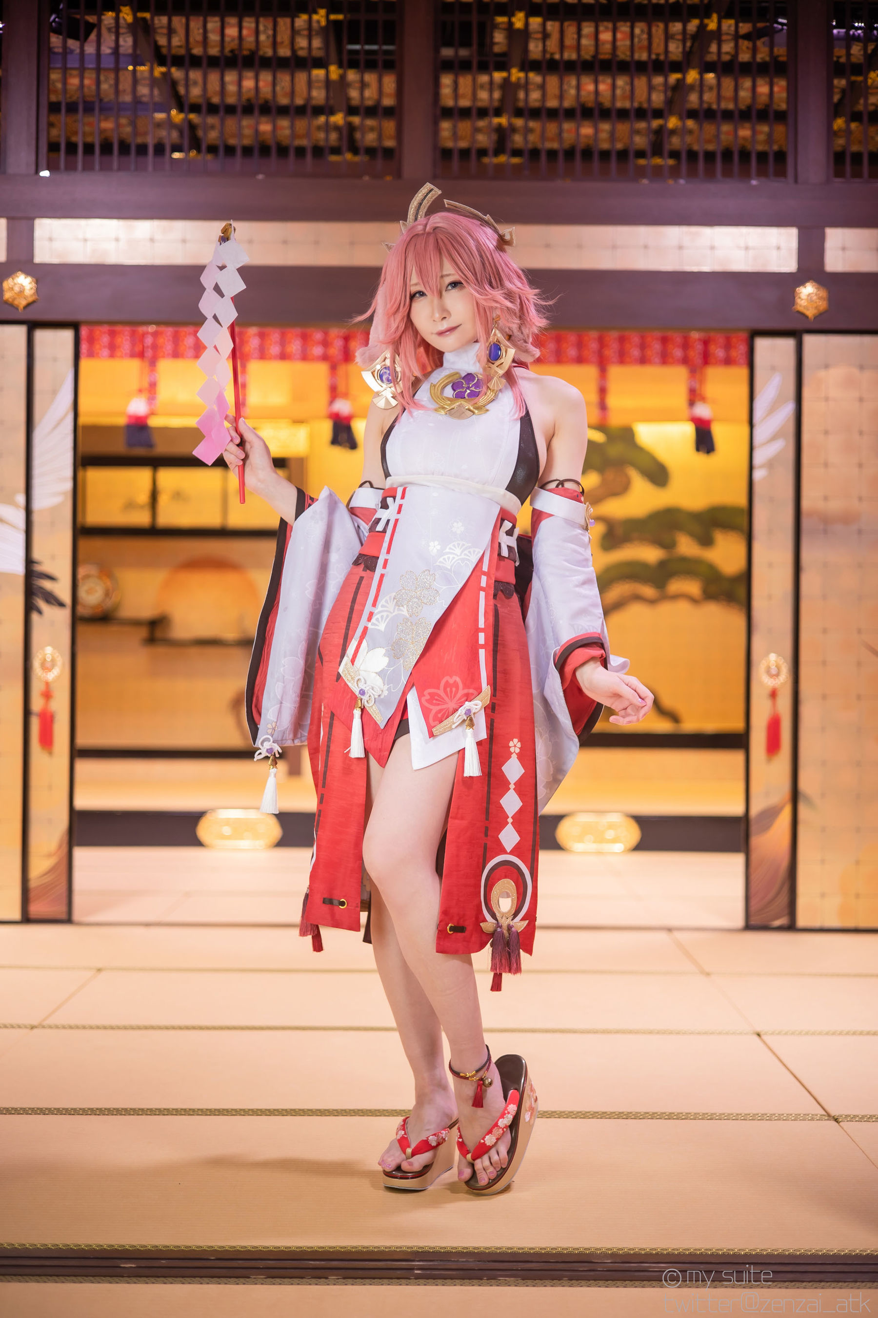 [Cosplay] [my suite] Atsuki あつき - Genshin Impact Yae Miko & Kujou Sara - 2