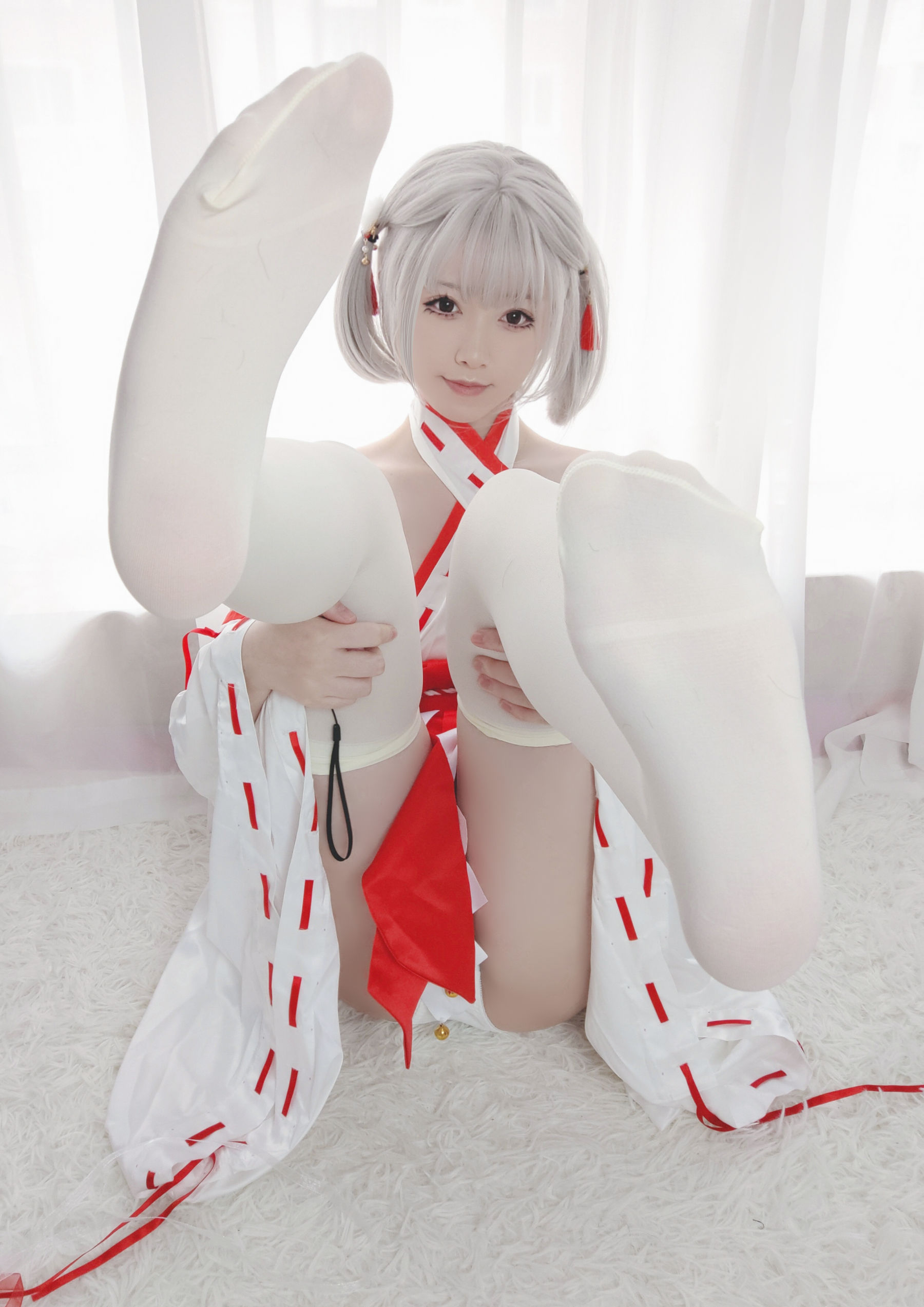 Asagiriai 愛ちゃん - 巫女服自拍