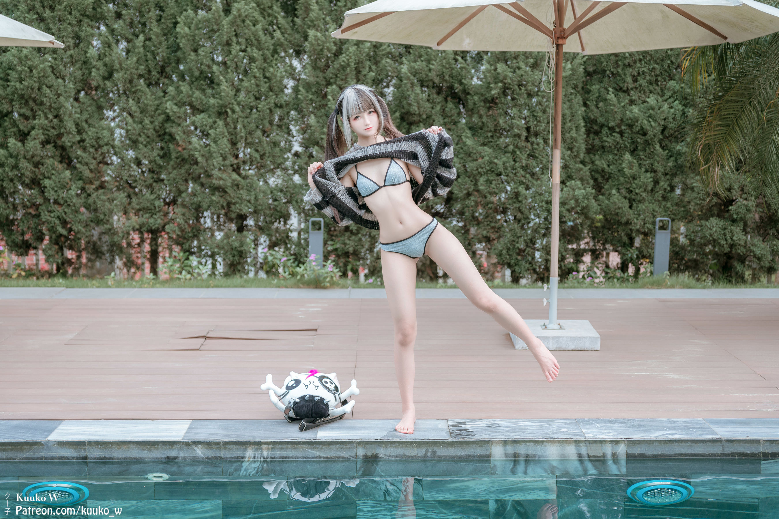 [KuukoW] Kuuko クー子 - Grey Bikini