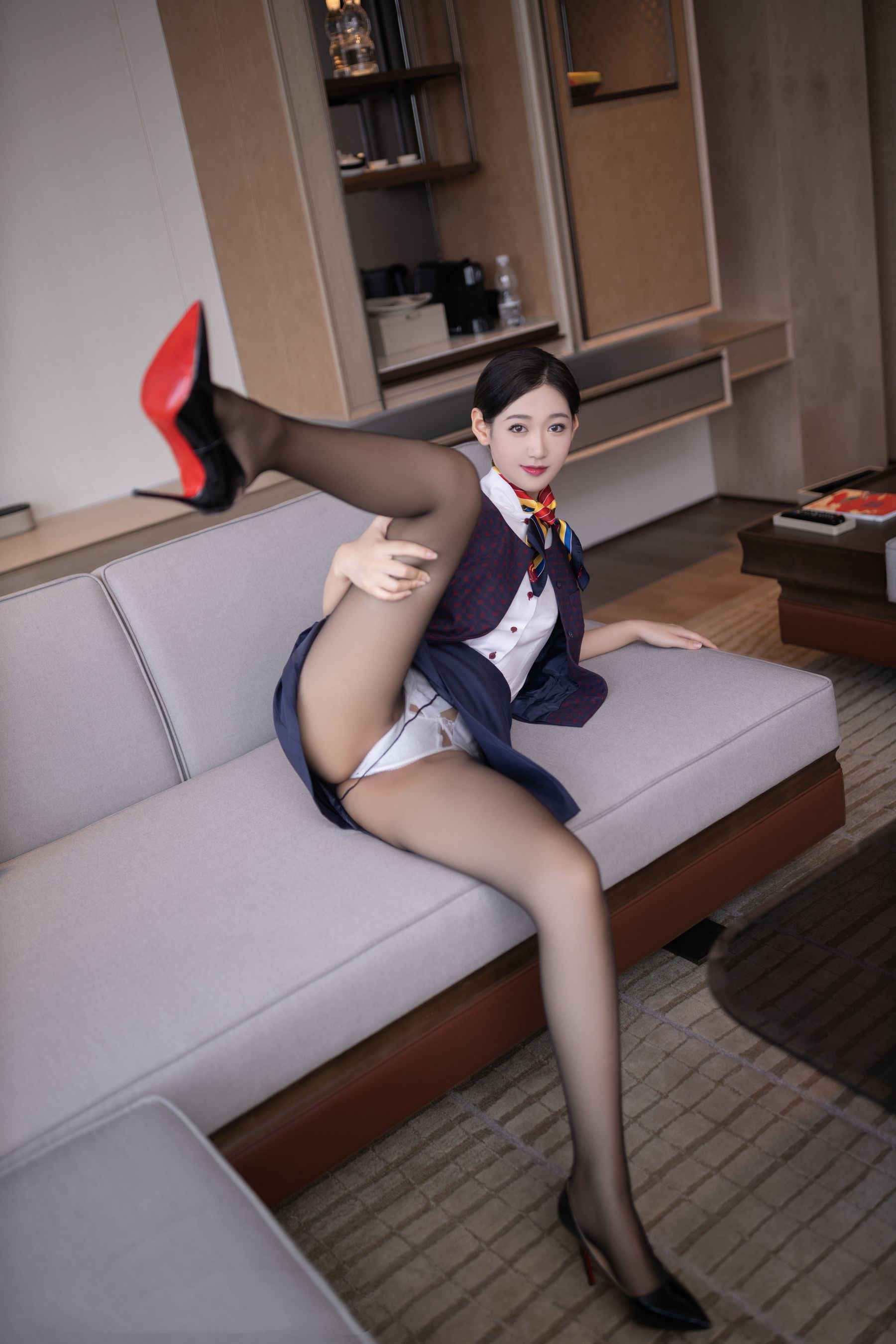 唐安琪 国航空姐写真