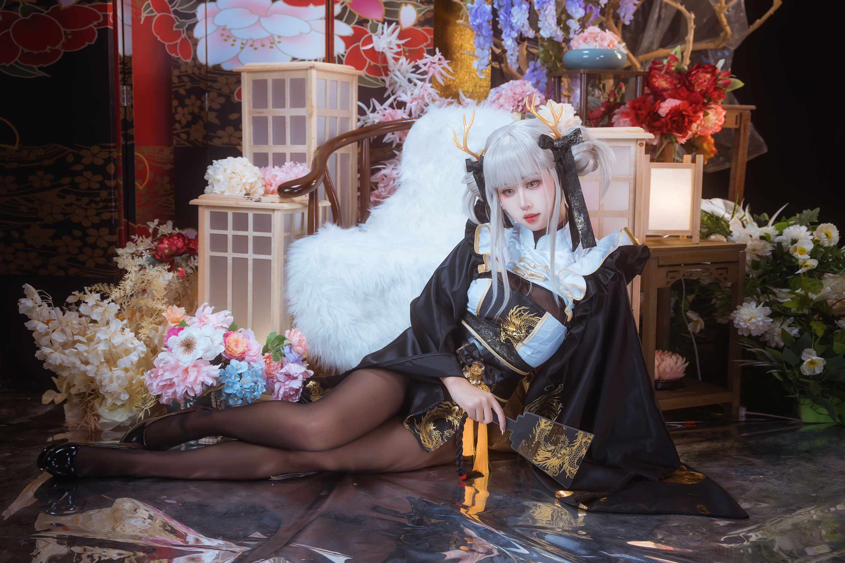 阳光美少女 萌芽儿o0 - 白兔和服