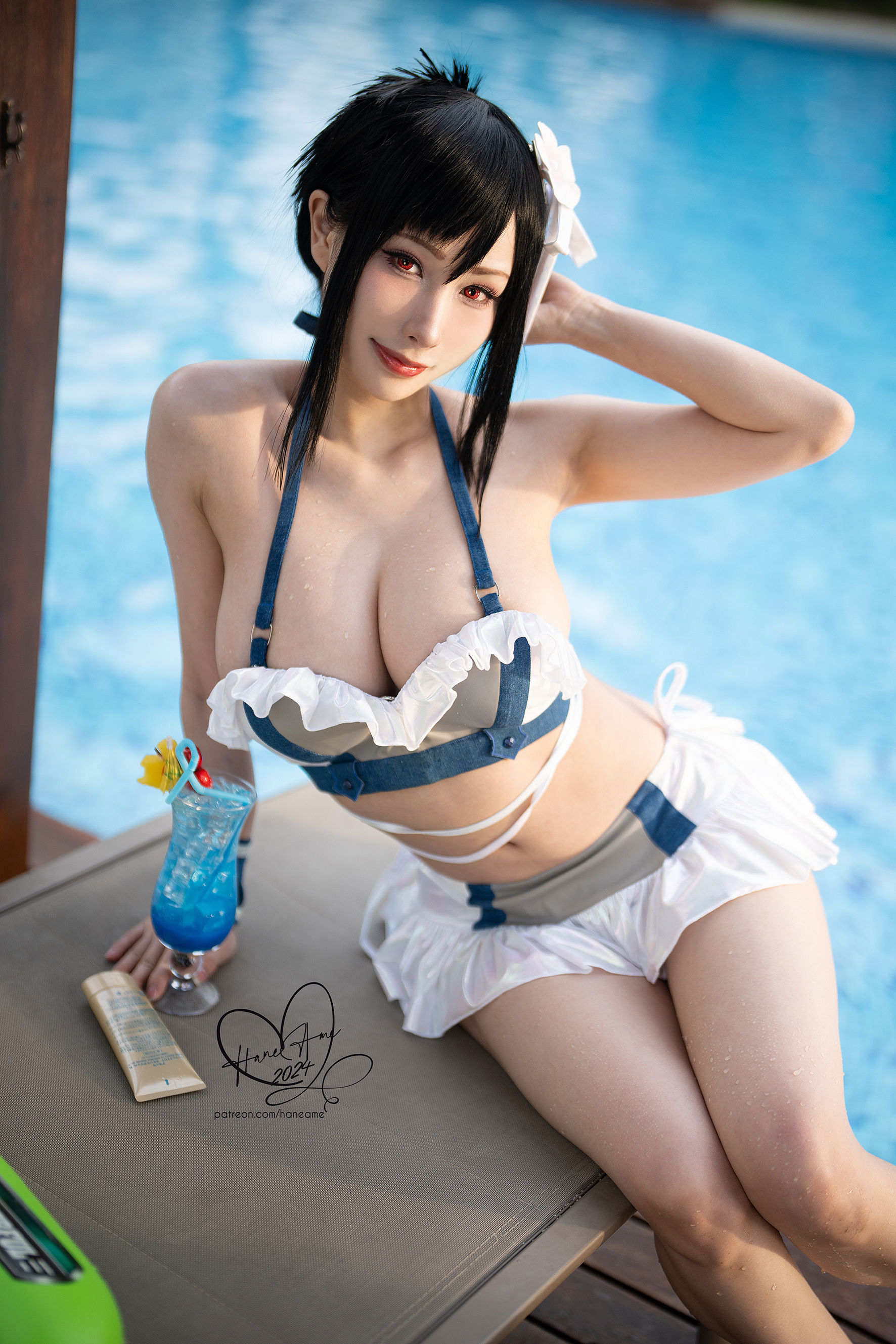 Hane Ame 雨波写真 - 最终幻想 蒂法泳装