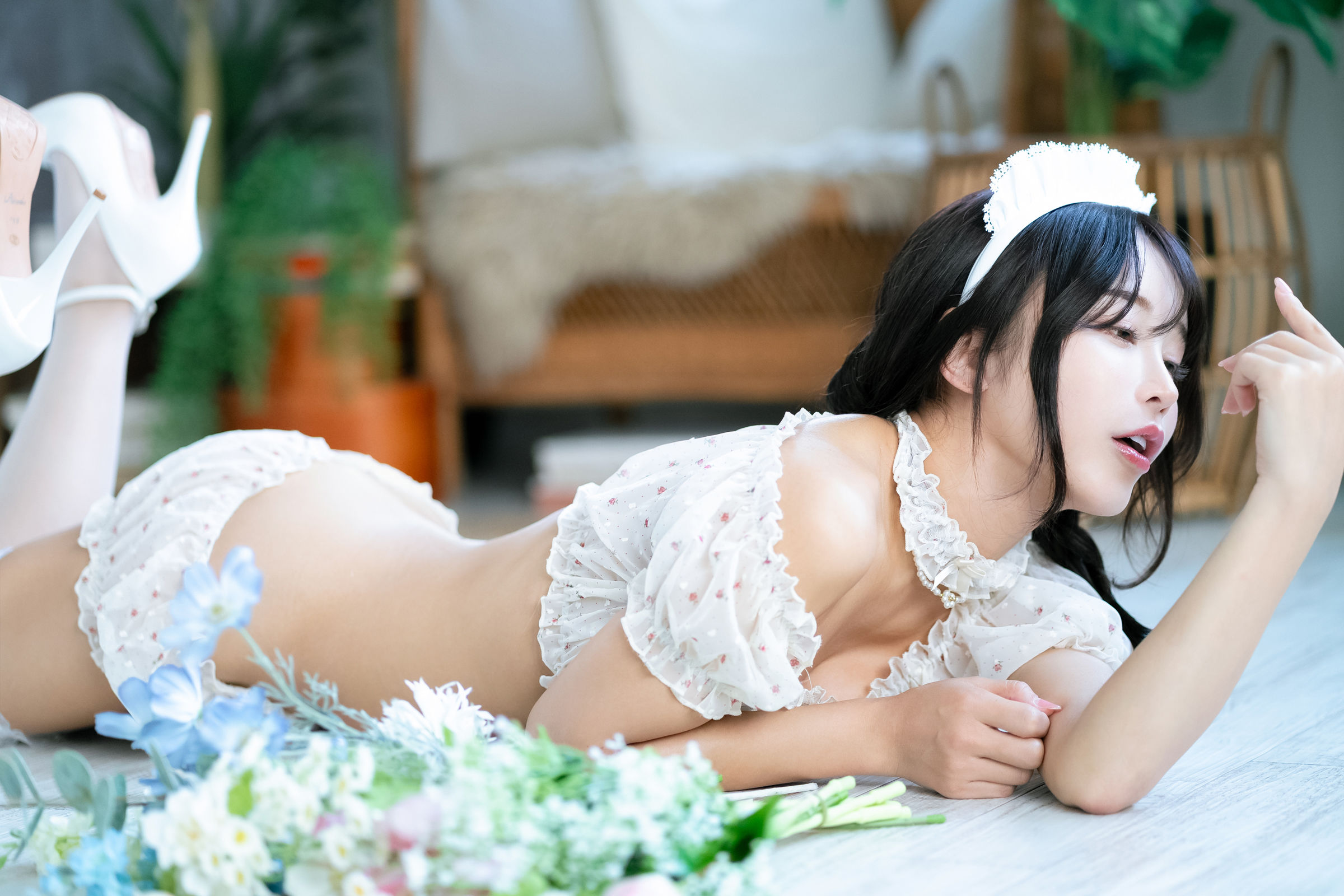 いくみ – (193iKkyu3) [Fantia] [2023.11.07] Sheer Chiffon Lingerie