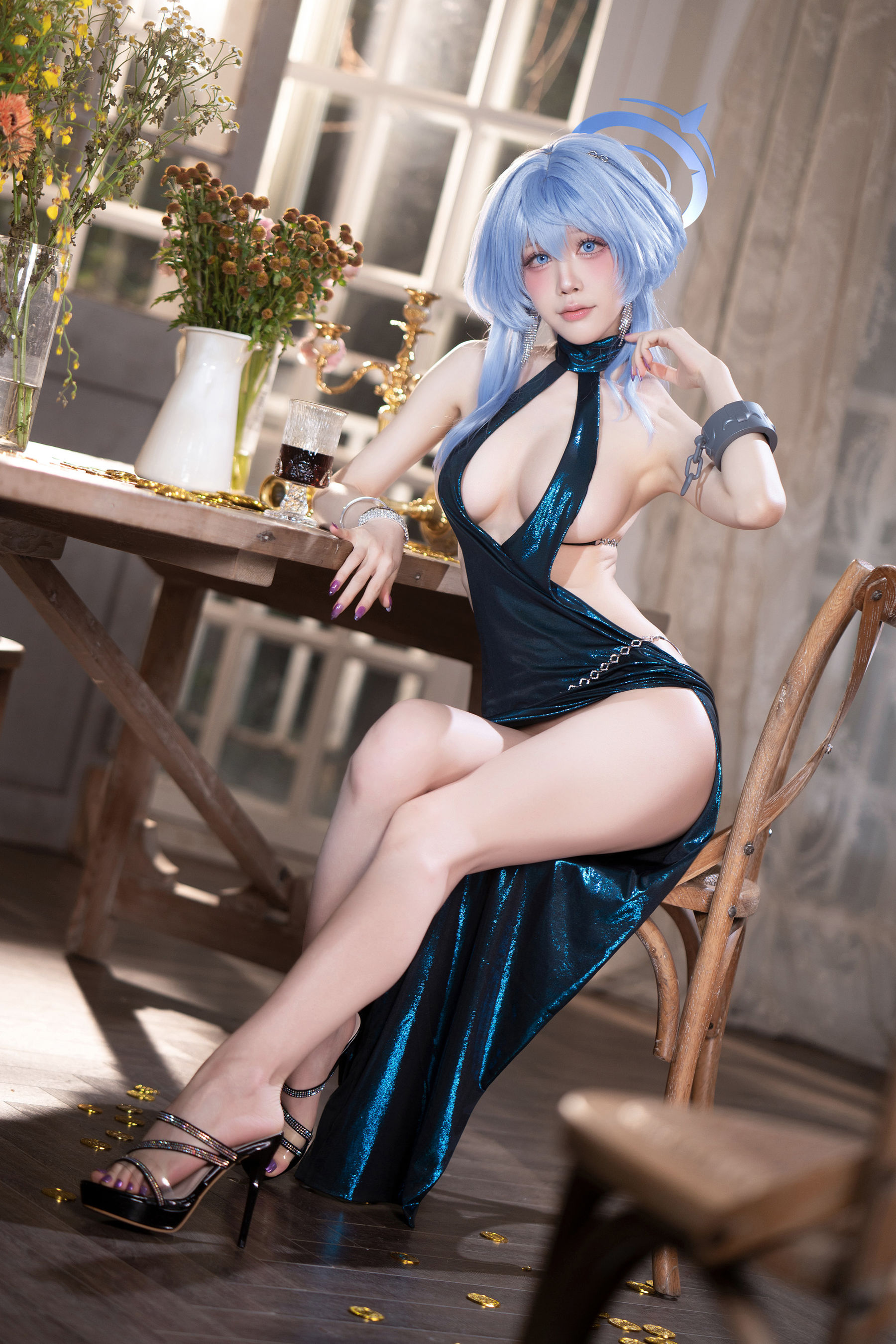 动漫博主 水淼aqua - 蔚蓝档案 天雨亚子礼服