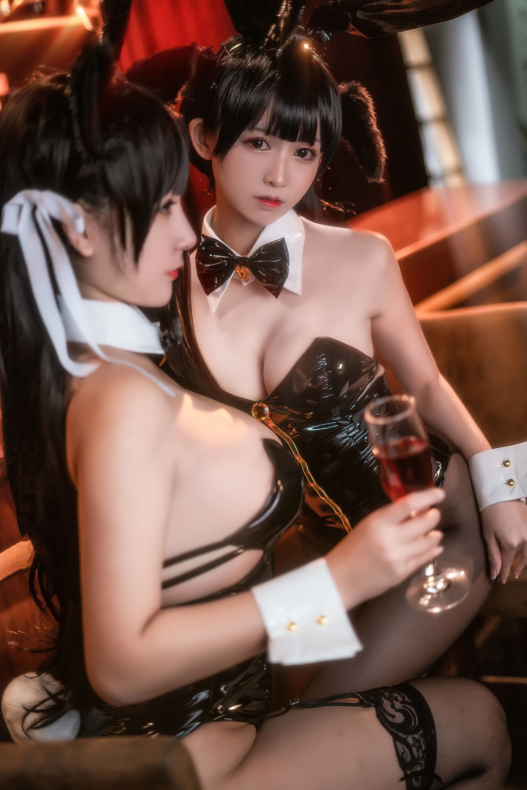 超人气Coser 鳗鱼霏儿&猫九酱 - 兔女郎